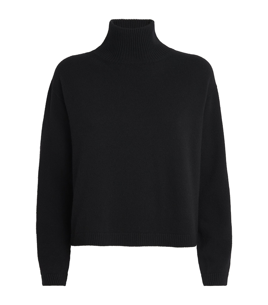 Wool-Cashmere Rollneck Sweater BLACK Image 1