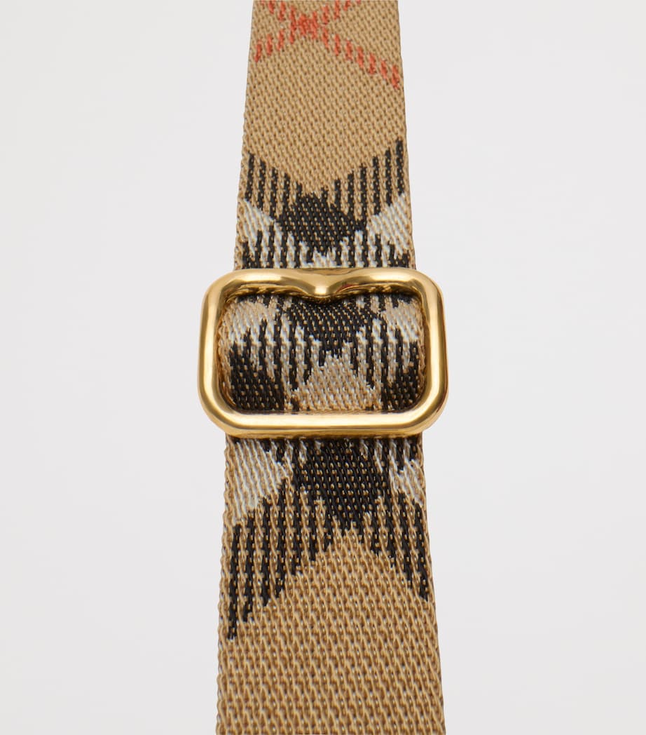 Check Horseshoe Cross-Body Bag CHERRY RED Image 6