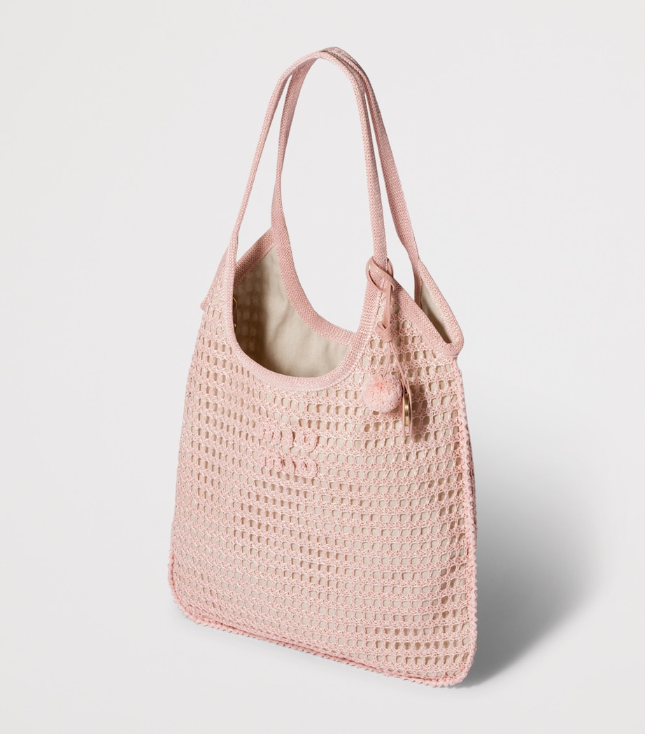 Miu Miu Crochet Ivy Cross-Body Bag Pink Image 2