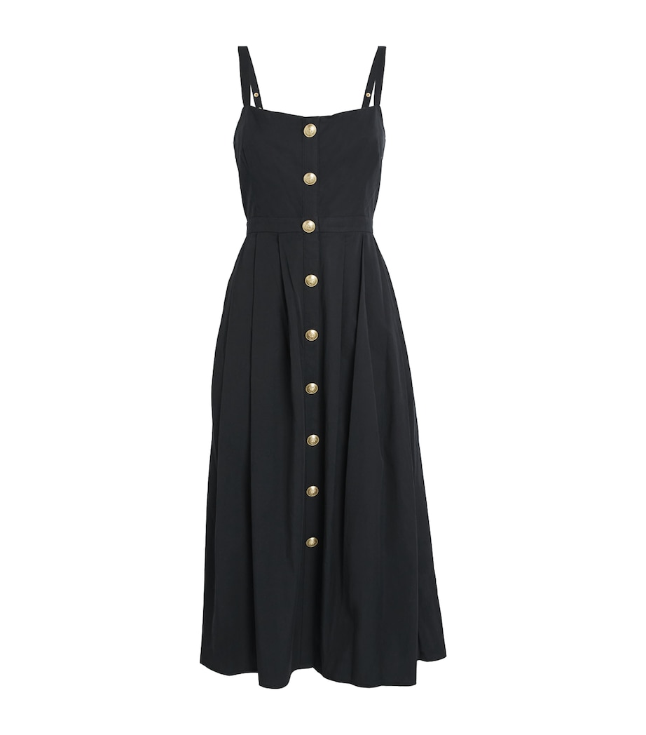 Poplin Esmerelda Midi Dress BLACK BLAC Image 1