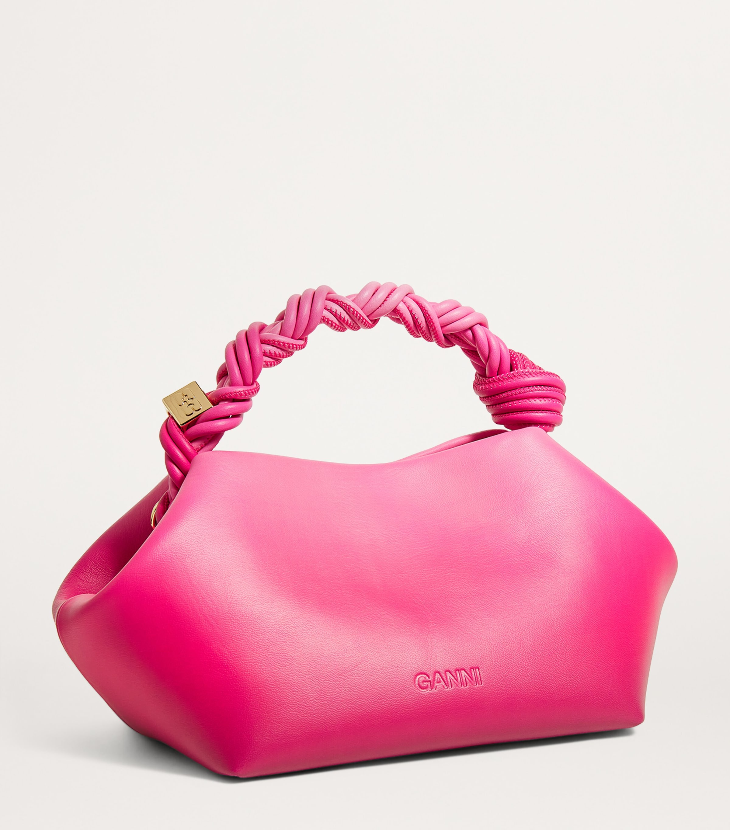 GANNI Pink Small Bou Top-Handle Bag | Harrods US