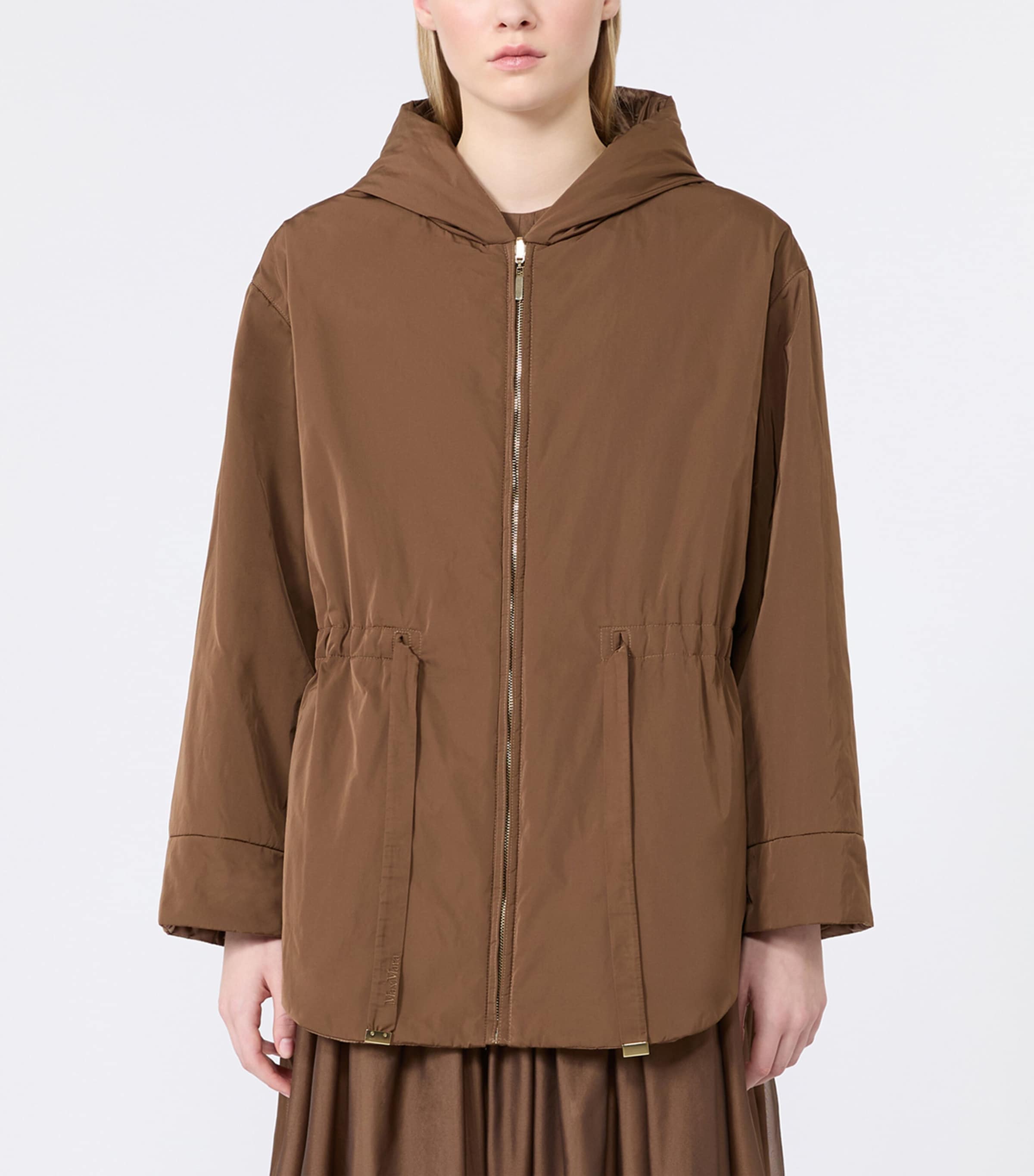 Max Mara Womens Water-Repellent Reversible Parka Honey Image 3