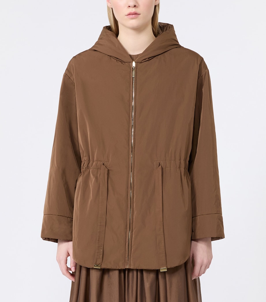 Max Mara Womens Water-Repellent Reversible Parka Honey Image 3