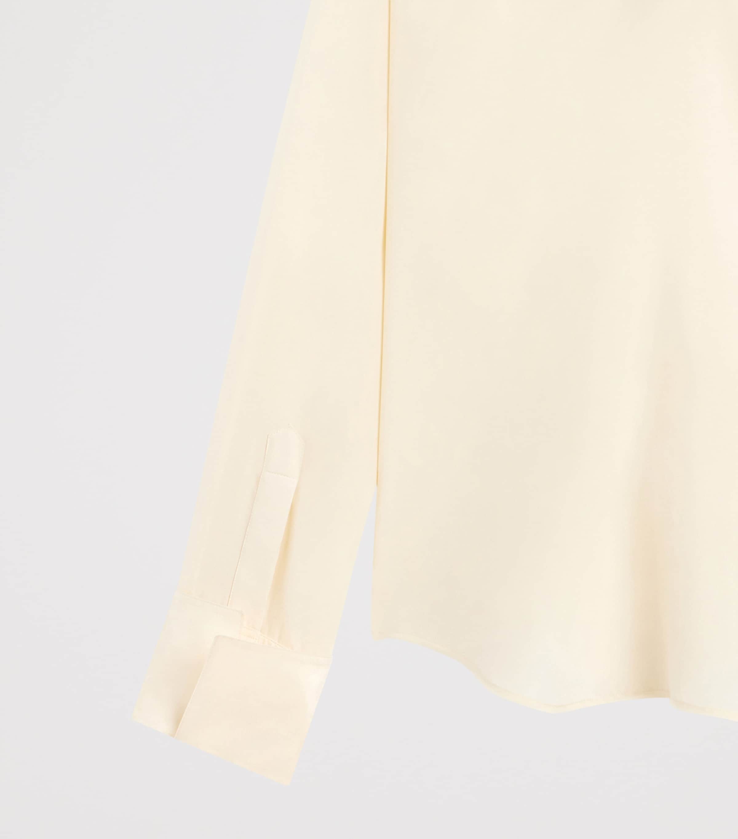 Givenchy Womens Silk Reverse-Collar Shirt Image 7