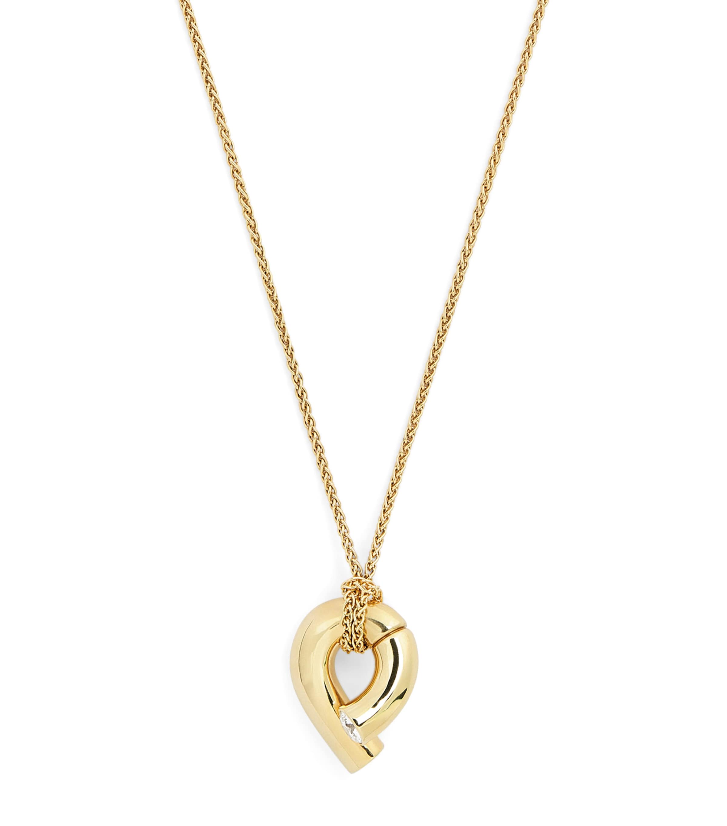 Tabayer Yellow Gold And Diamond Oera Necklace In Gold