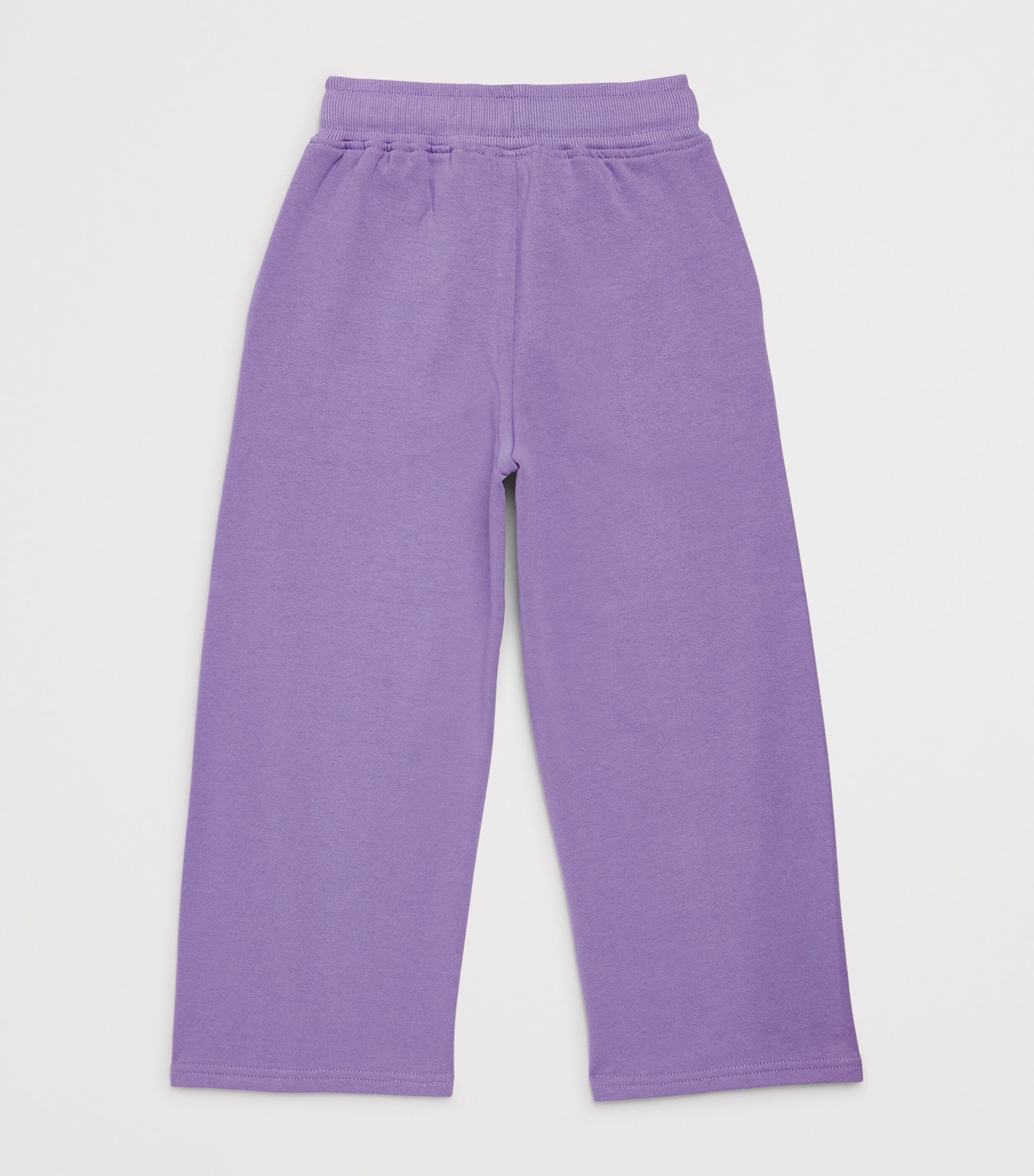 Billieblush Cotton-Blend Wide-Leg Sweatpants (2-12 Years) Purple Tulip Image 2