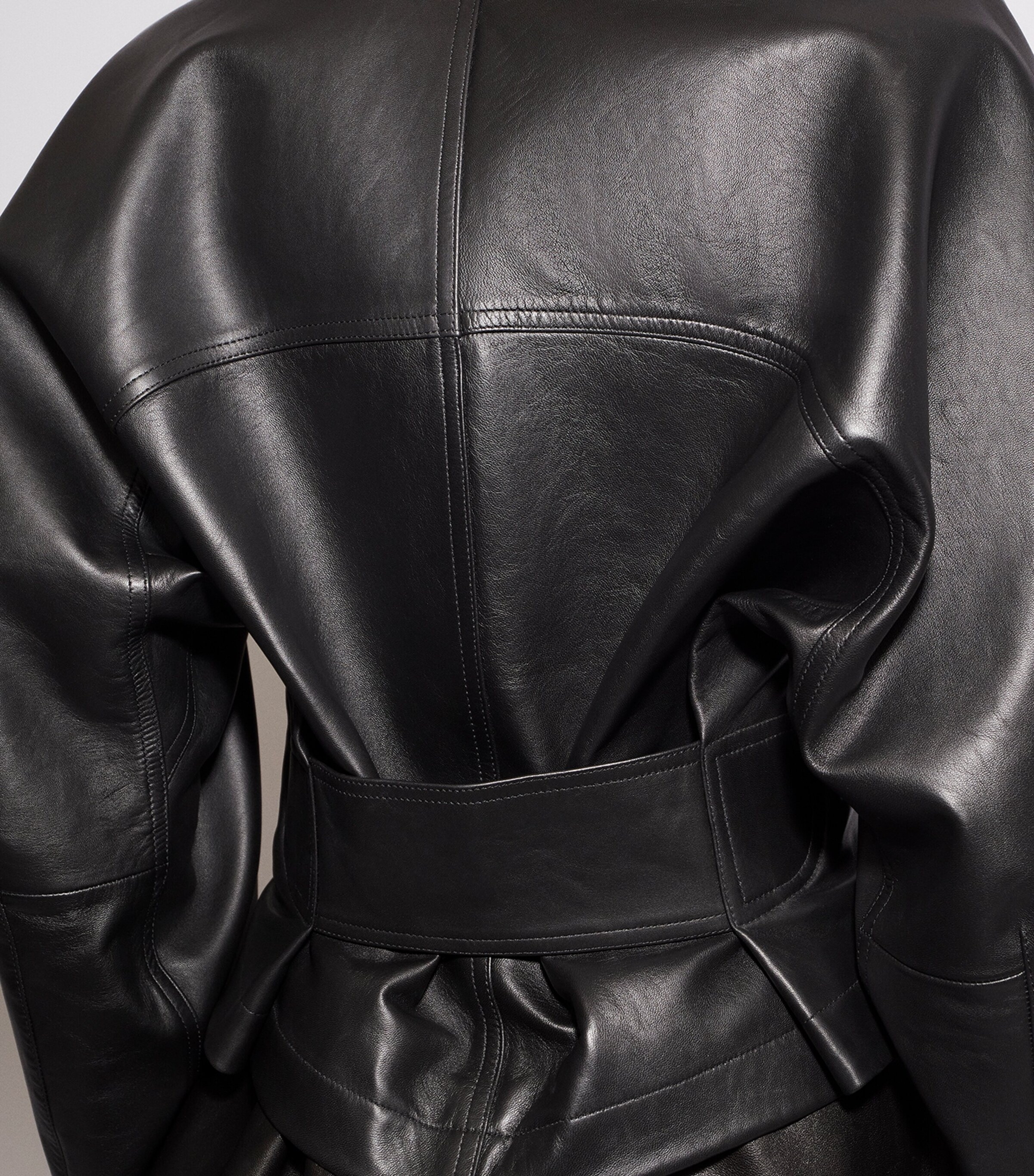 Leather Round Jacket NOIR ALAIA Image 6