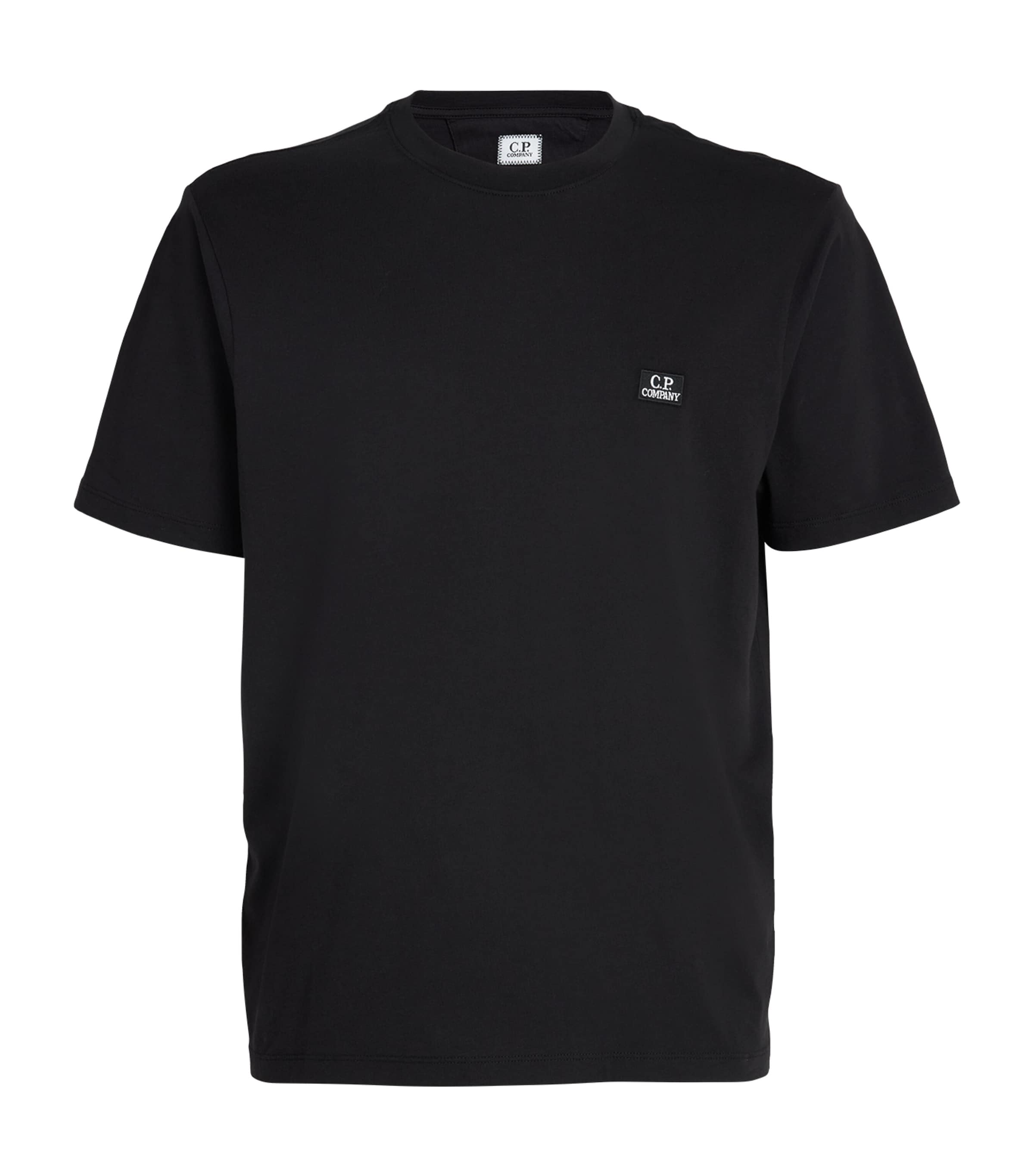 Shop C.p. Company Logo Badge T-shirt In Black