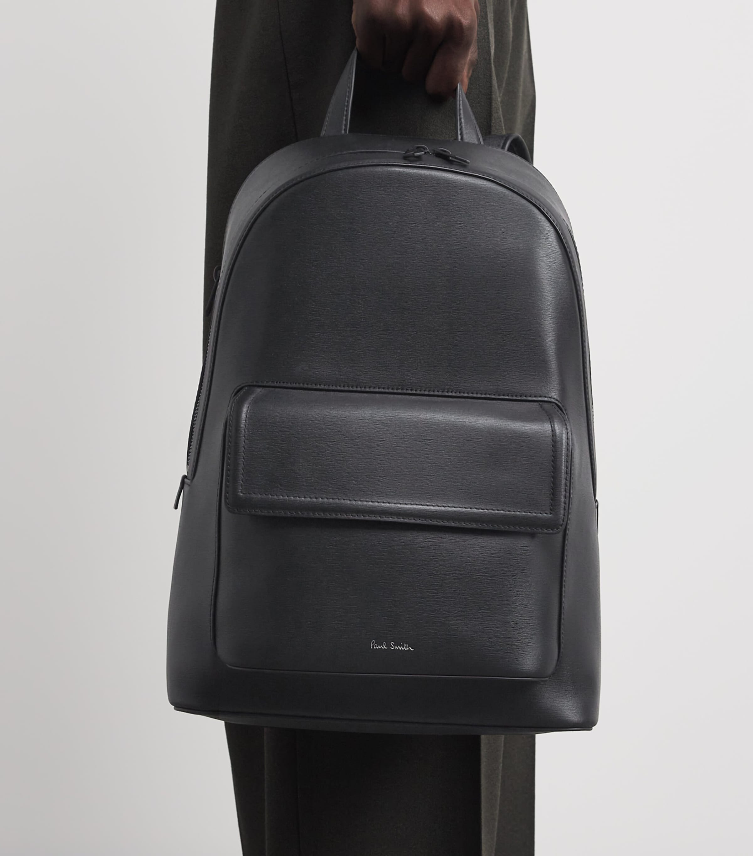 Leather Backpack BLACK Image 5