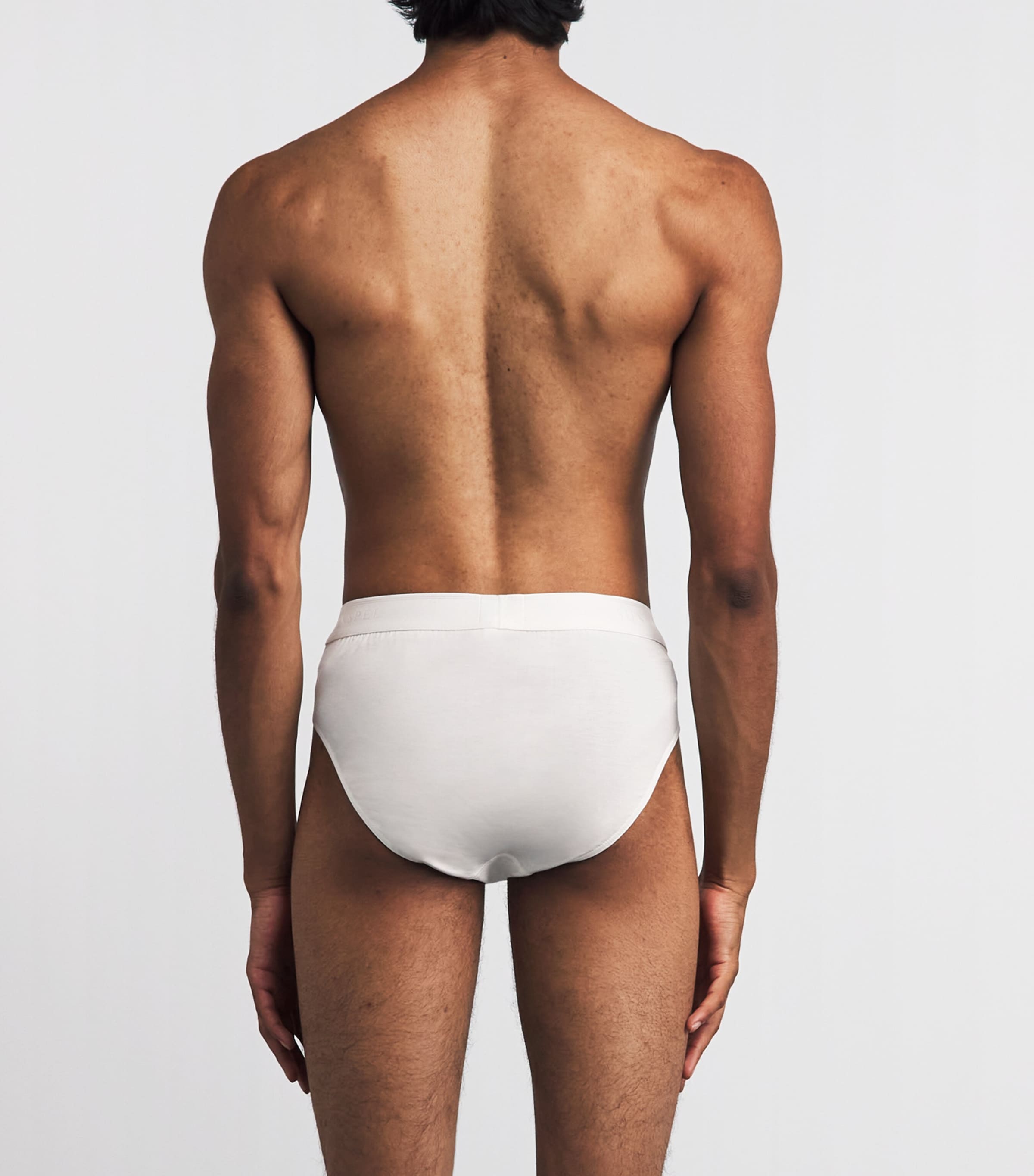 Sunspel Mens Stretch-Cotton Briefs Whaa White Image 3