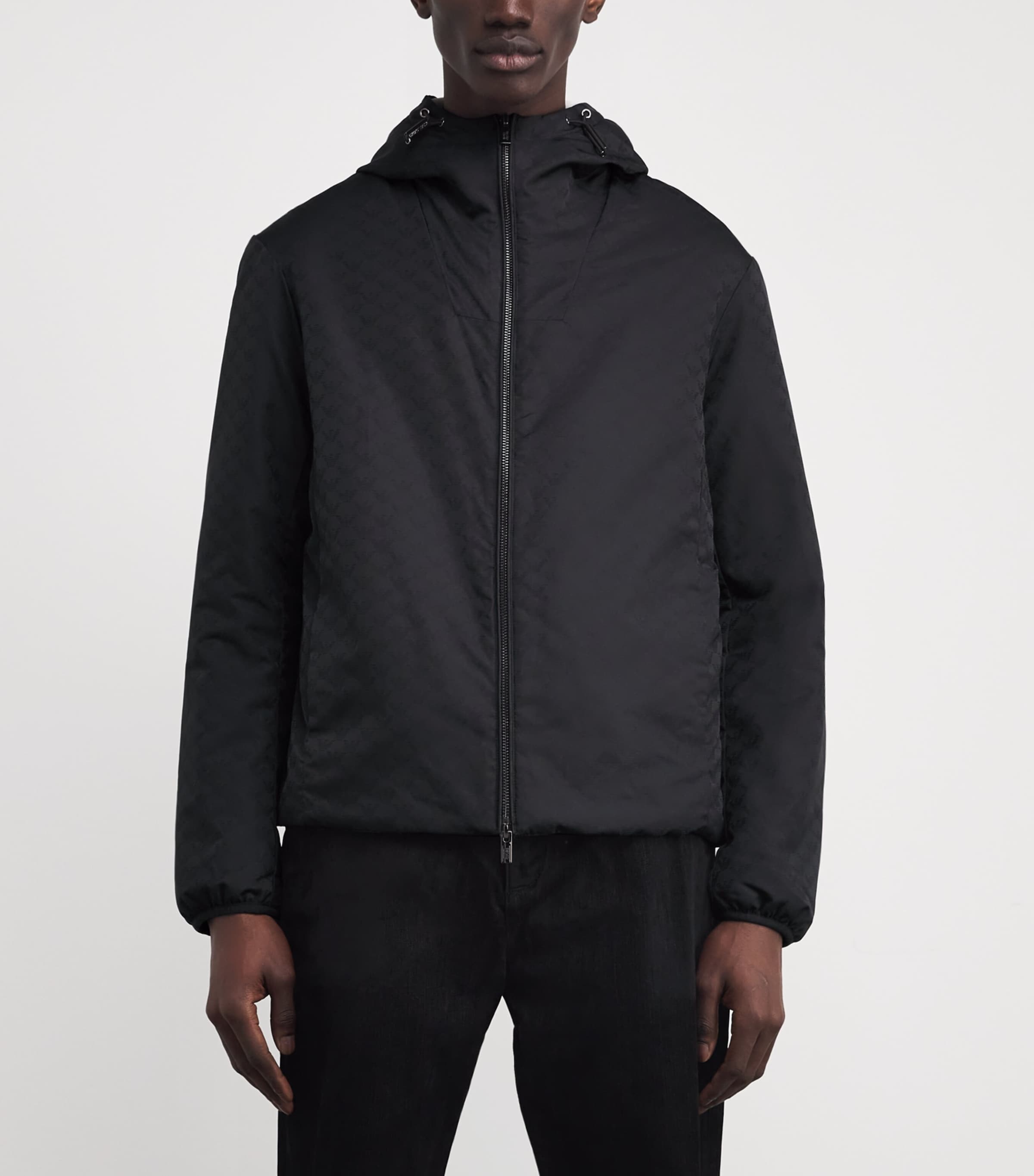 Jacquard Eagle Padded Jacket F052 Image 3