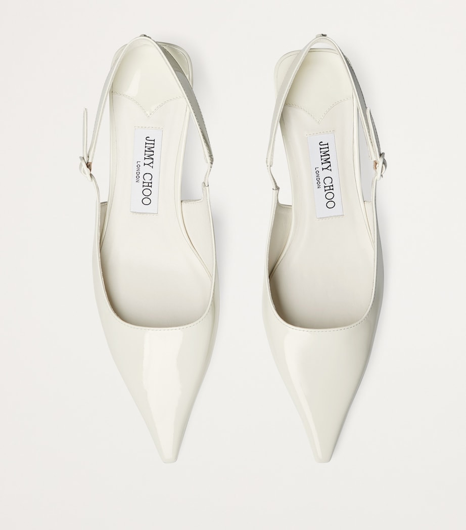 Amel 50 Leather Slingback Pumps LATTE Image 3