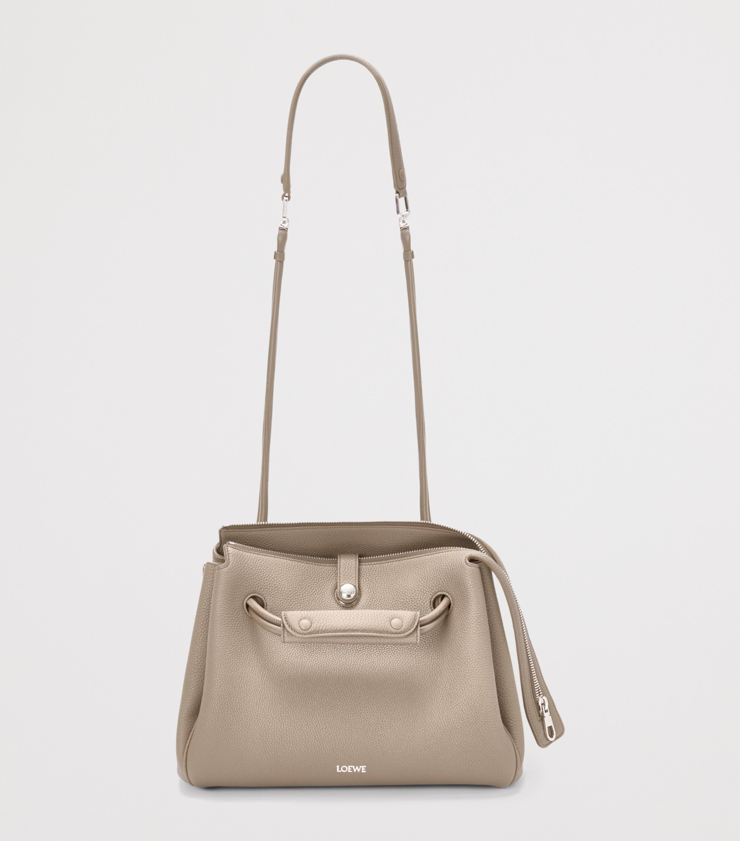 LOEWE Medium Grained Leather Madrid Shoulder Bag Clay Image 7