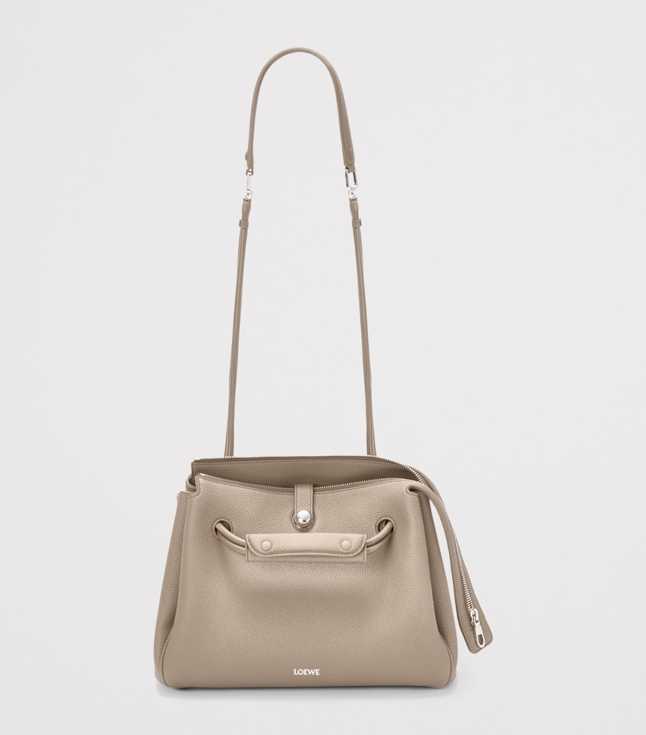 LOEWE Medium Grained Leather Madrid Shoulder Bag Clay Image 7