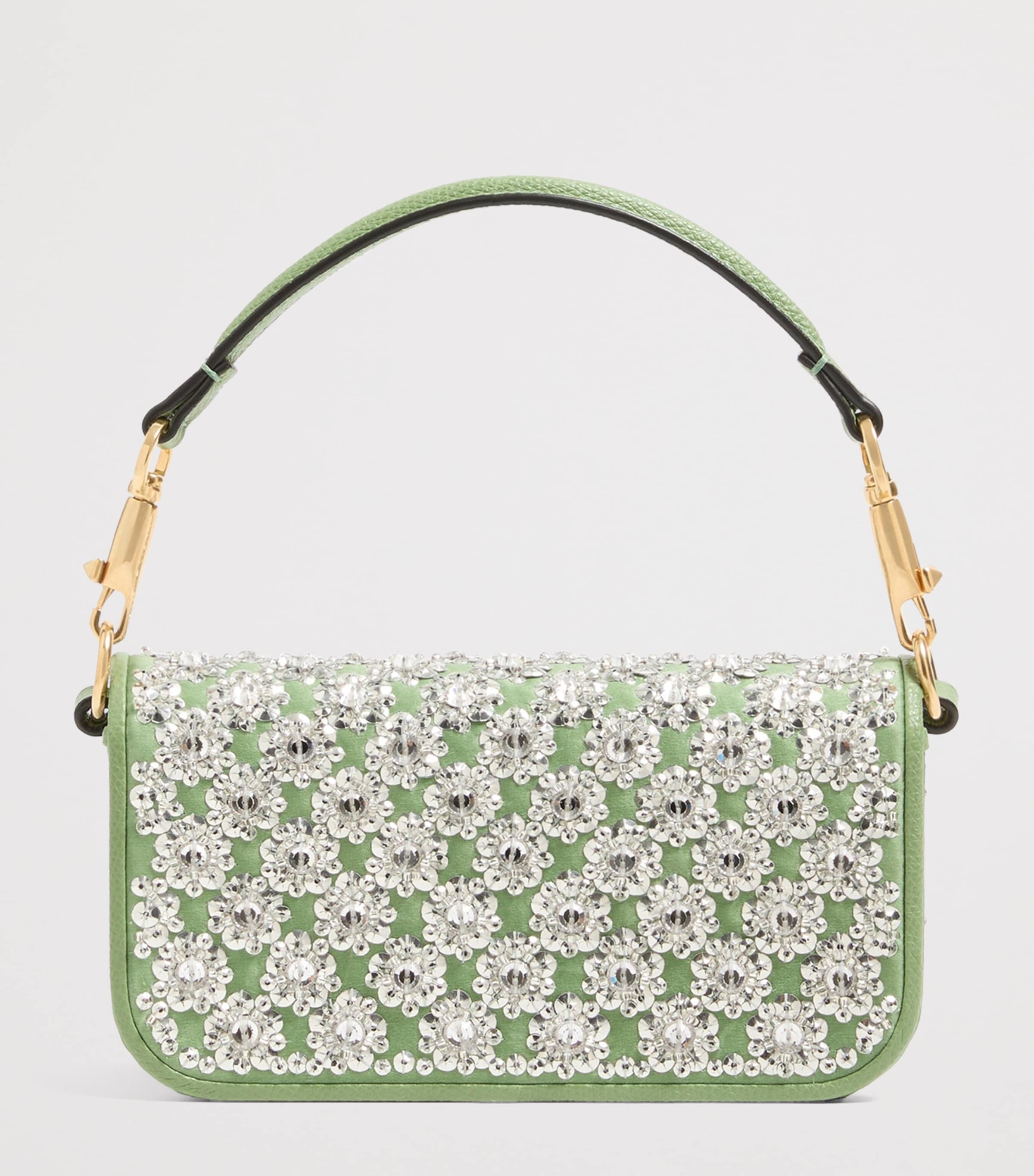 Valentino Garavani Small Embellished Locò Shoulder Bag Image 4