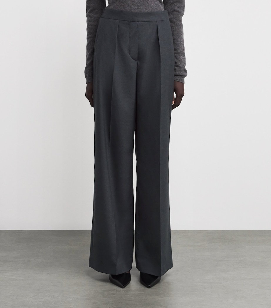 Virgin Wool Alanel Trousers SMOKE Image 3