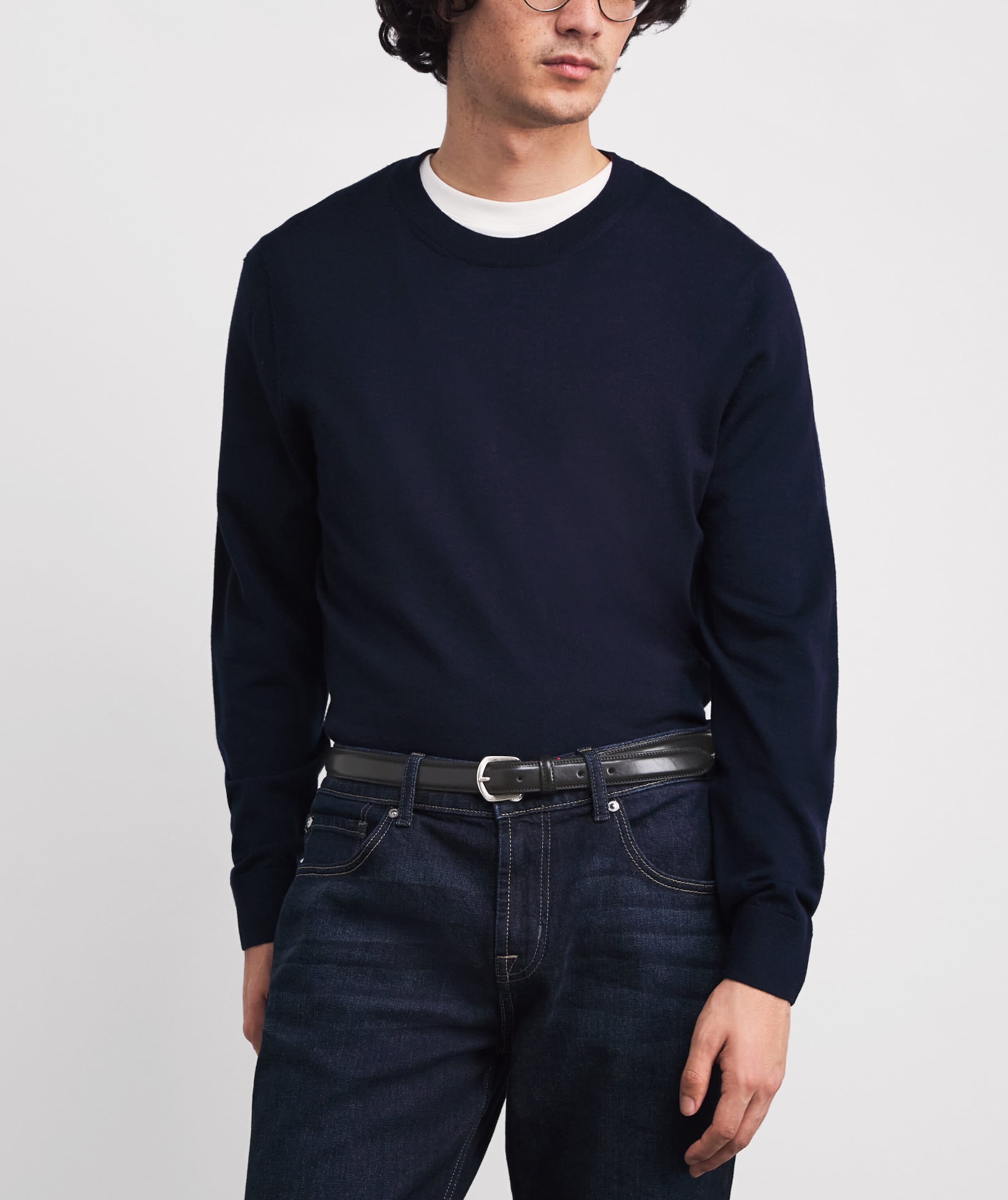 Leather Belt NERO Image 3