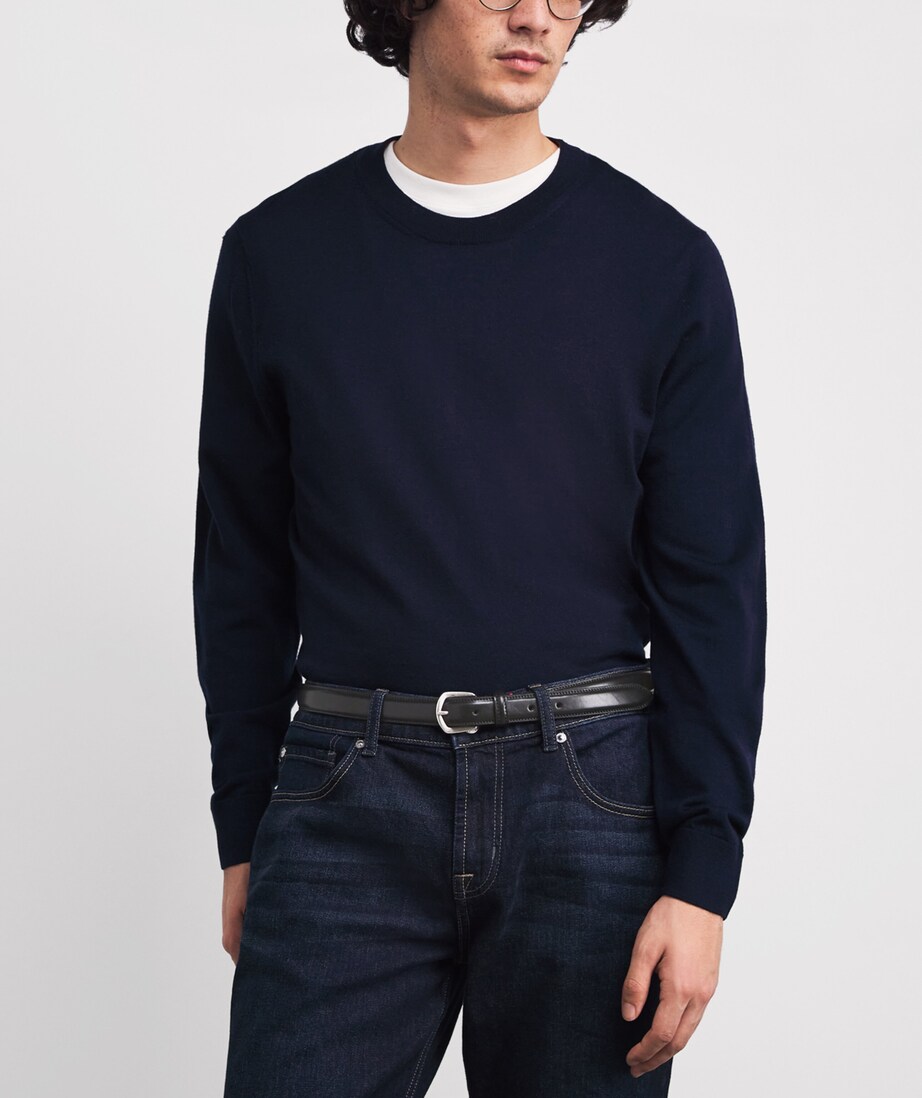 Leather Belt NERO Image 3