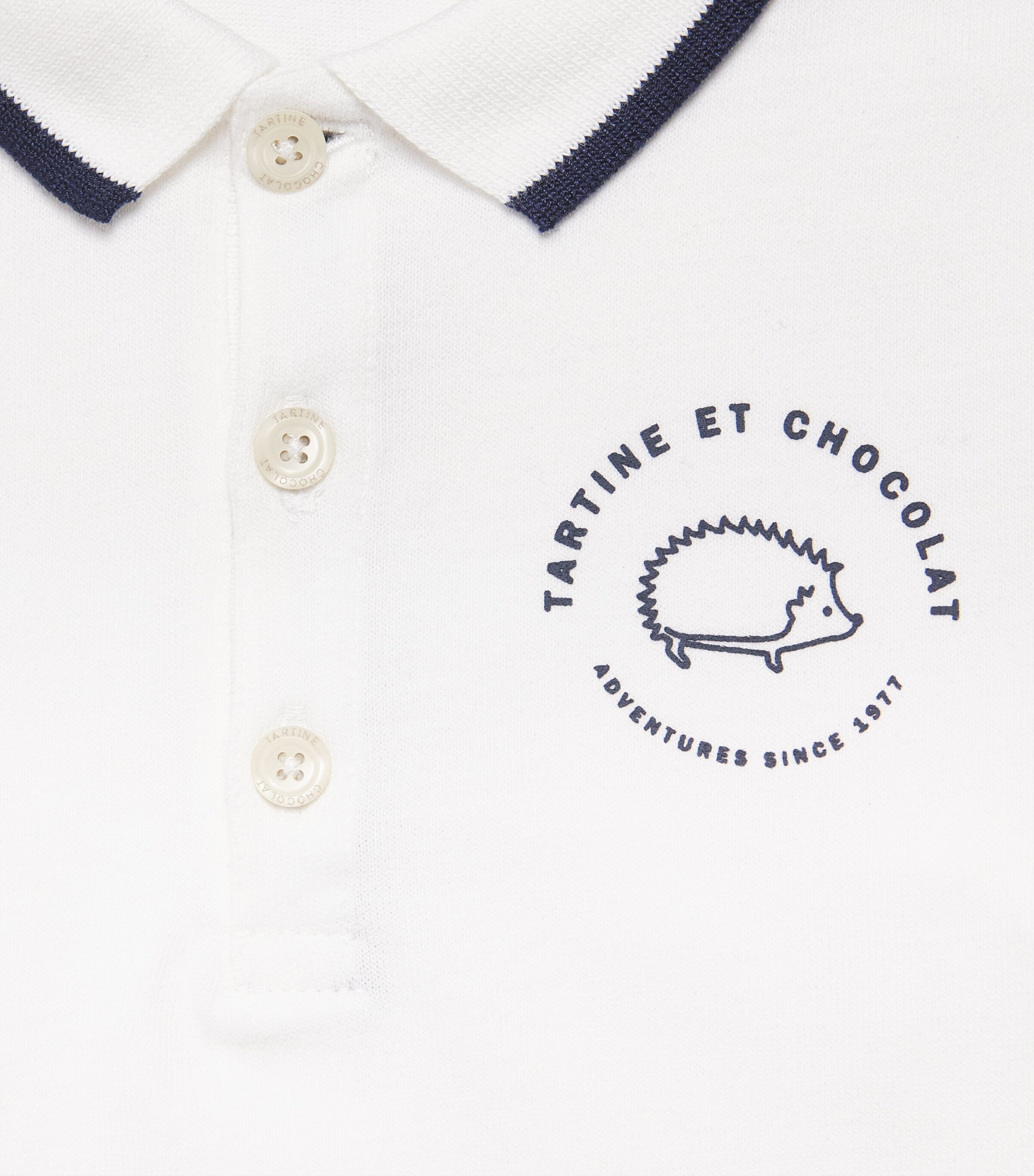 Cotton Polo Shirt (5-12 Years) 13 NACRE Image 3