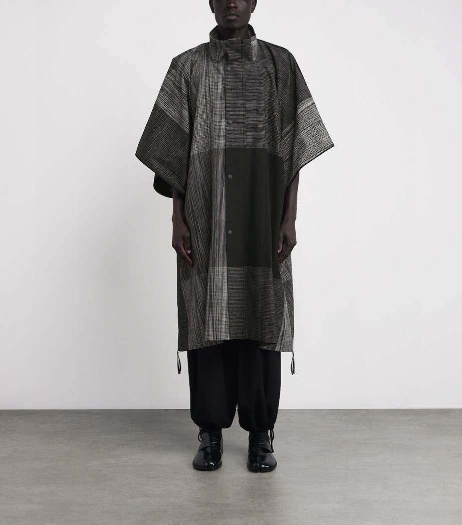 Kasuri Coat 15-BLACK Image 3