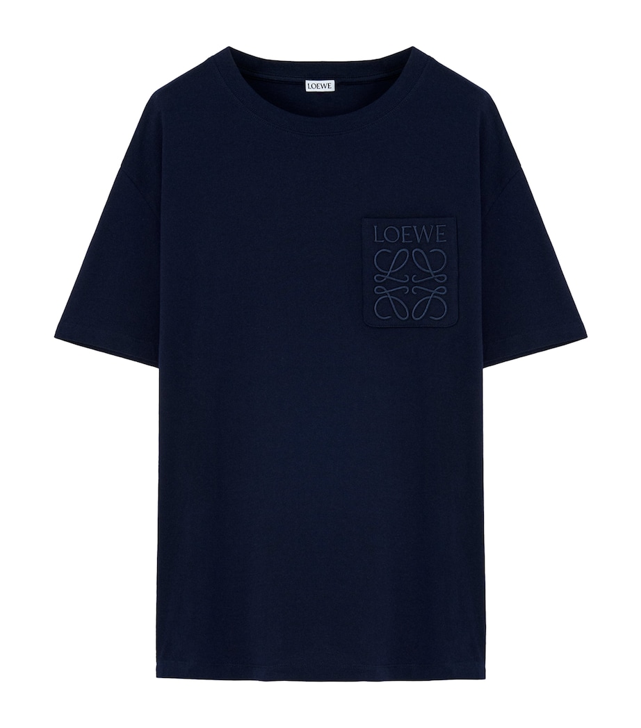 Cotton Anagram T-Shirt DARK NAVY Image 1