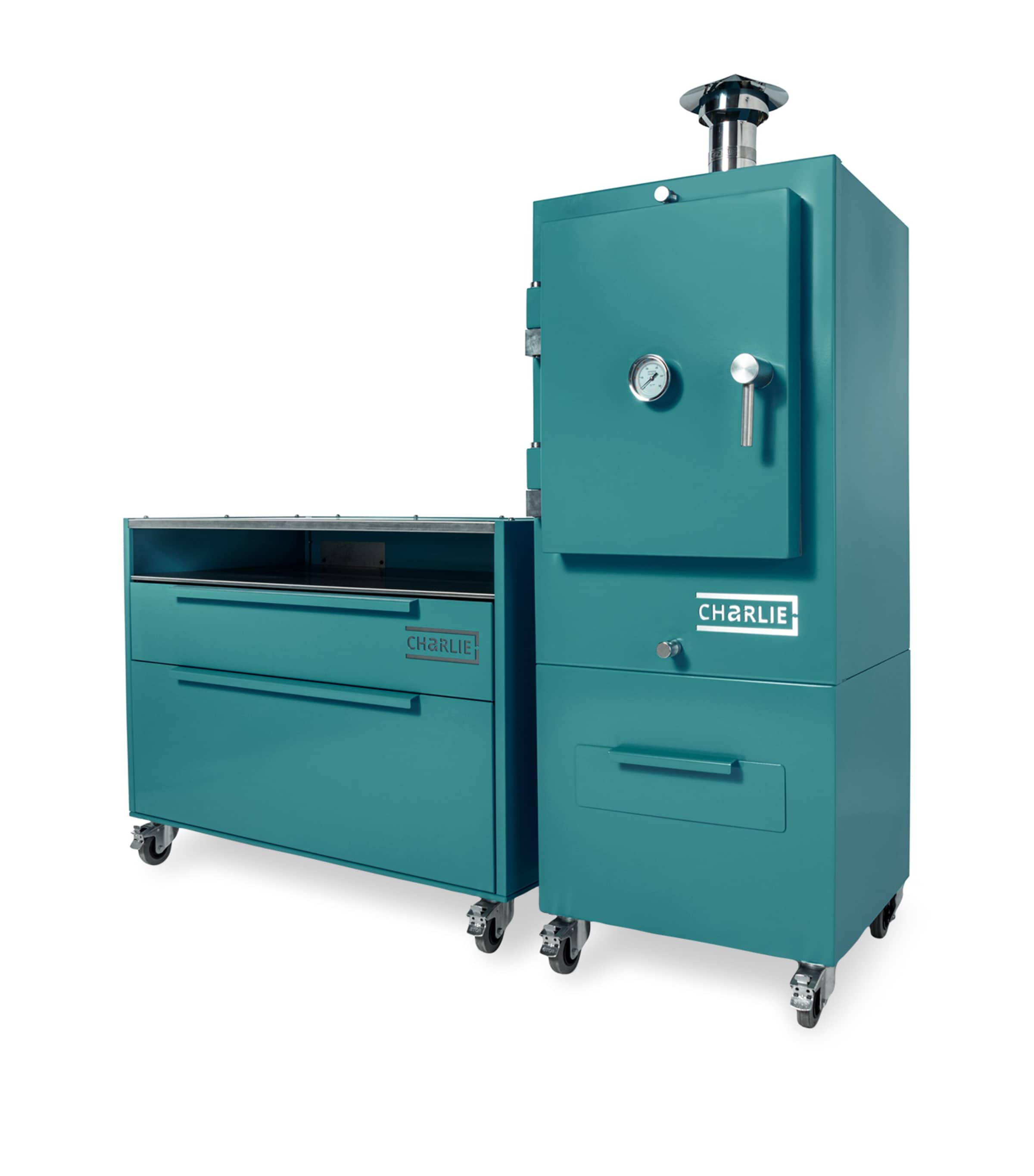 Charlie Charcoal Oven TEAL DUCK Image 4