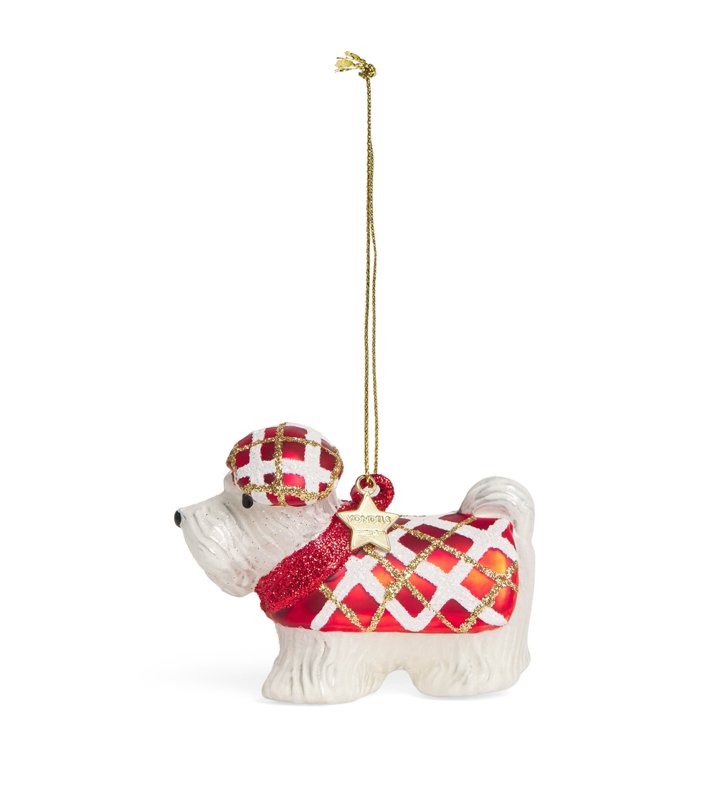 Shop Harrods Scottish Terrier Tree Decoration In Red