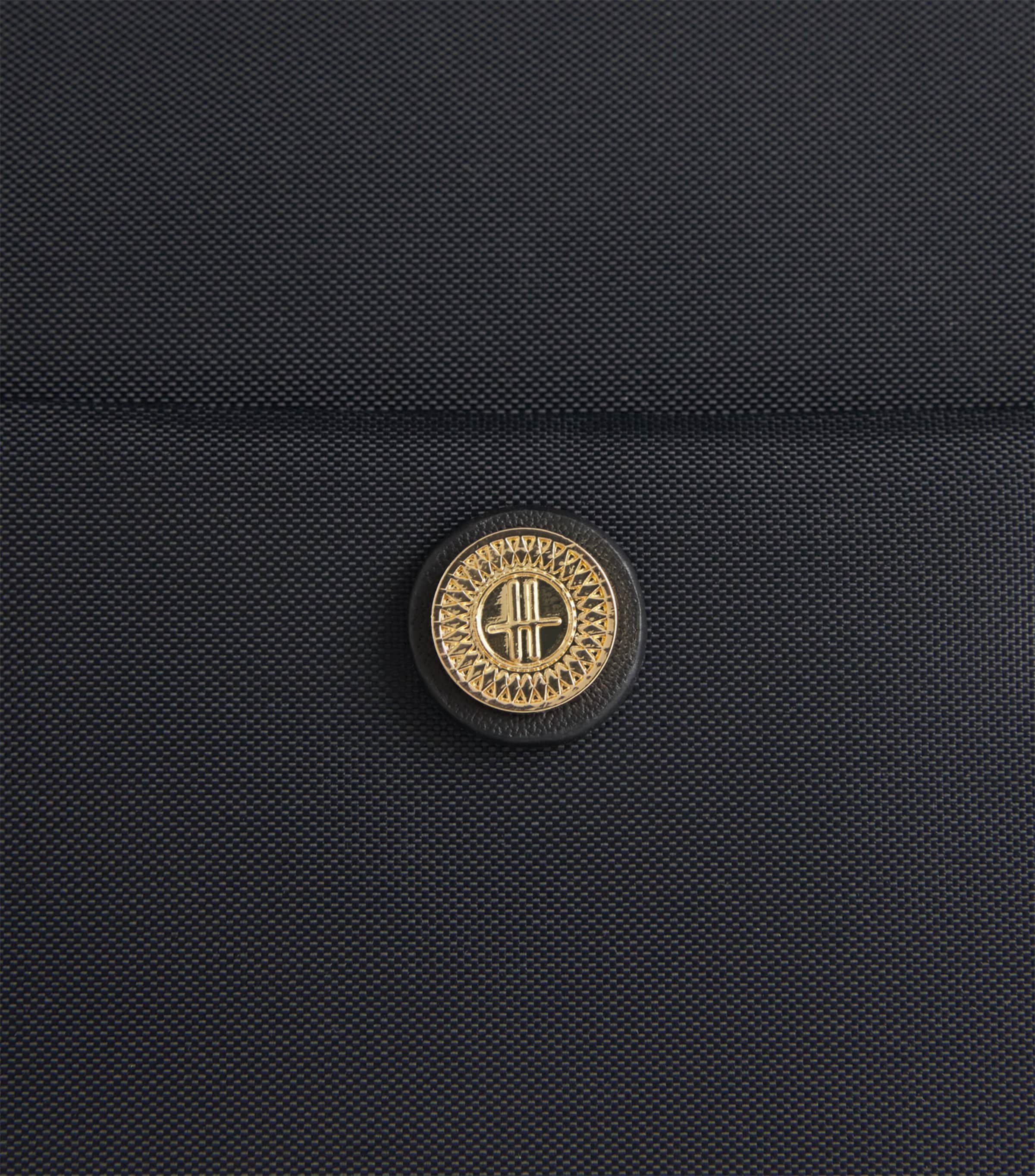 Harrods Grab Nylon Jetsetter Tote Bag Black Image 6