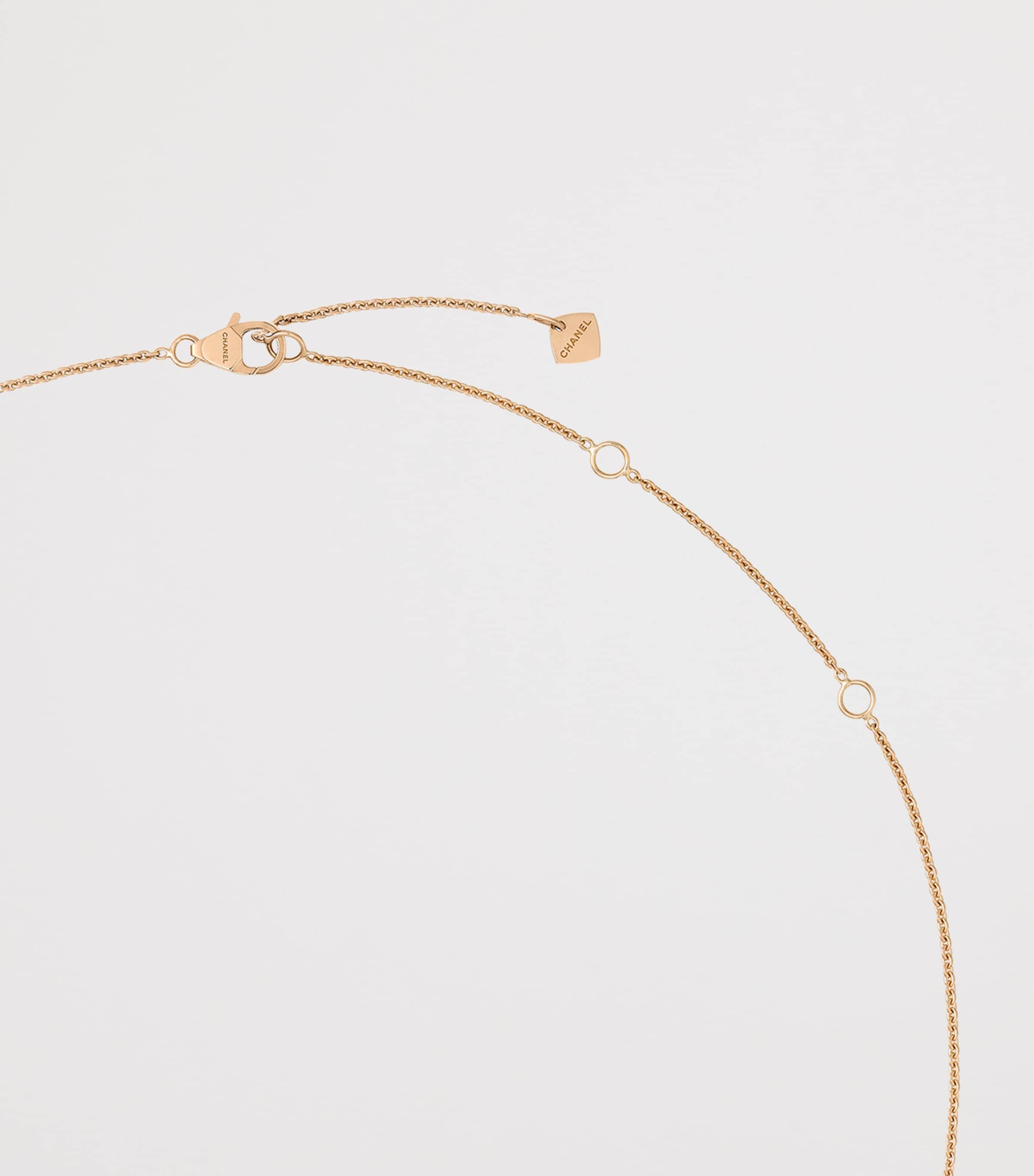 Beige Gold and Diamond Coco Crush Necklace BEIGE GOLD Image 5