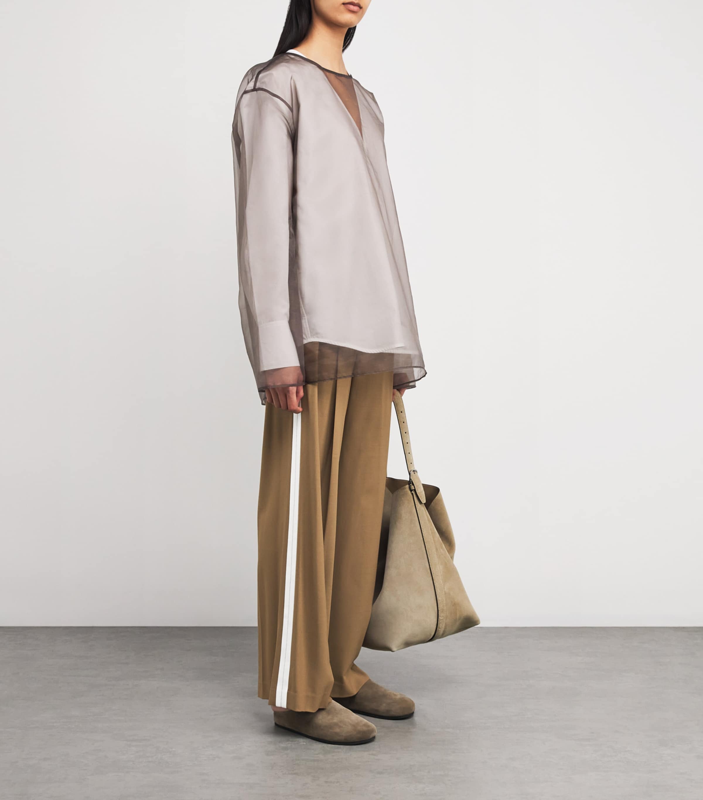 Balsam Relaxed Pleated Trousers L80 CAMEL Image 2