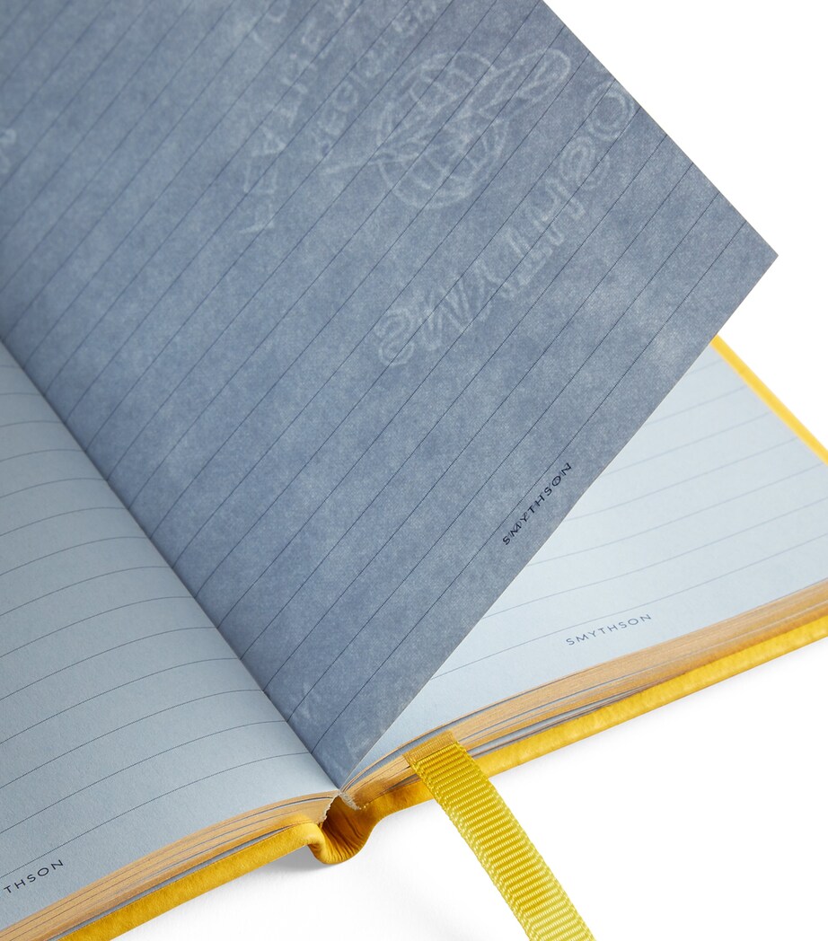 Smythson Live Love Laugh Panama Notebook Lemon Image 3
