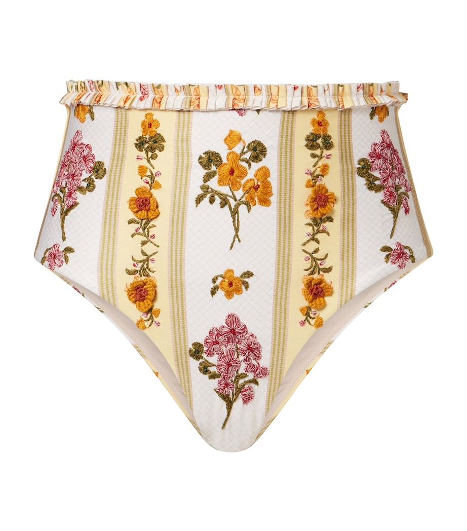 Agua By Agua Bendita Womens Embroidered Nopal Cordillera Bikini Briefs Image 1