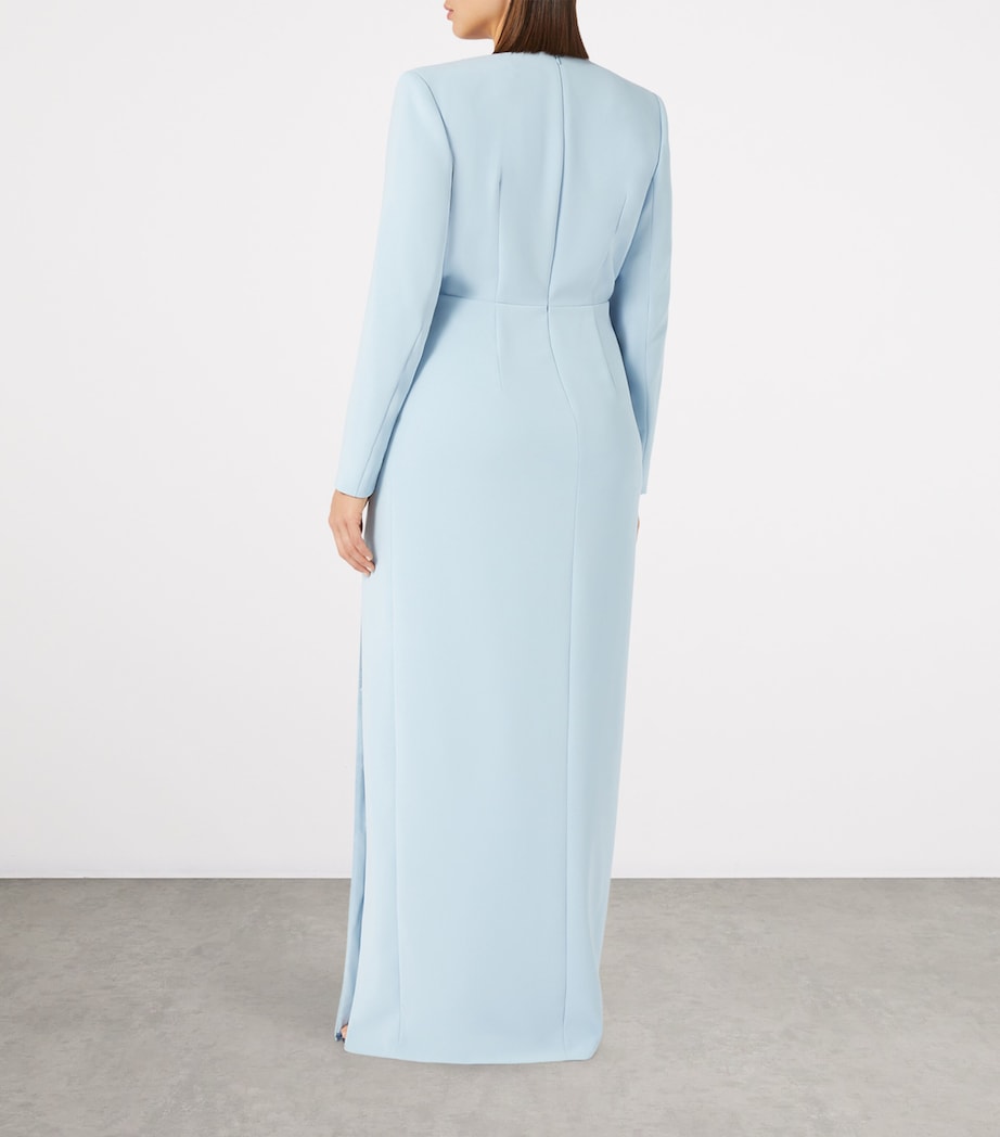 Embellished Wrap Dress SKY BLUE Image 5