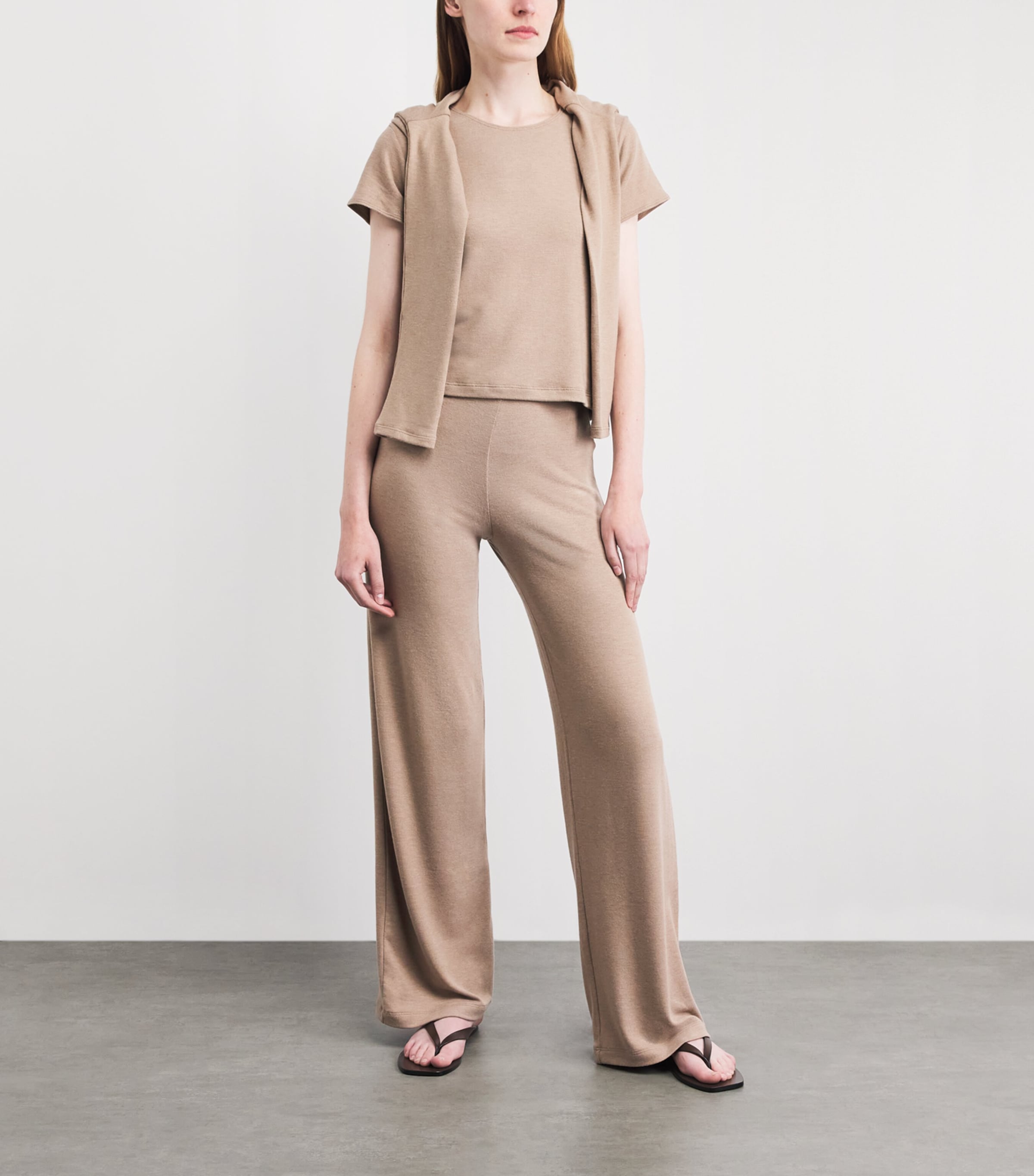 LESET Womens Lauren Margo T-Shirt Sable Image 2