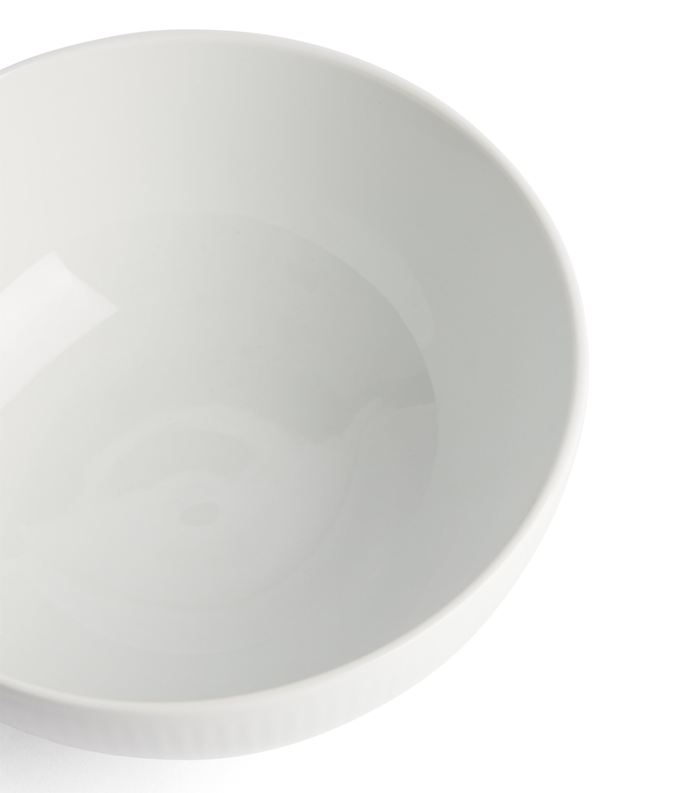 White Fluted Bowl (18cm) WHITE Image 4