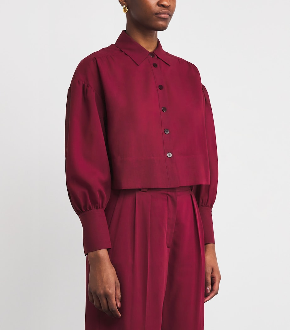 Wool Voile Anais Blouse RUBY Image 3