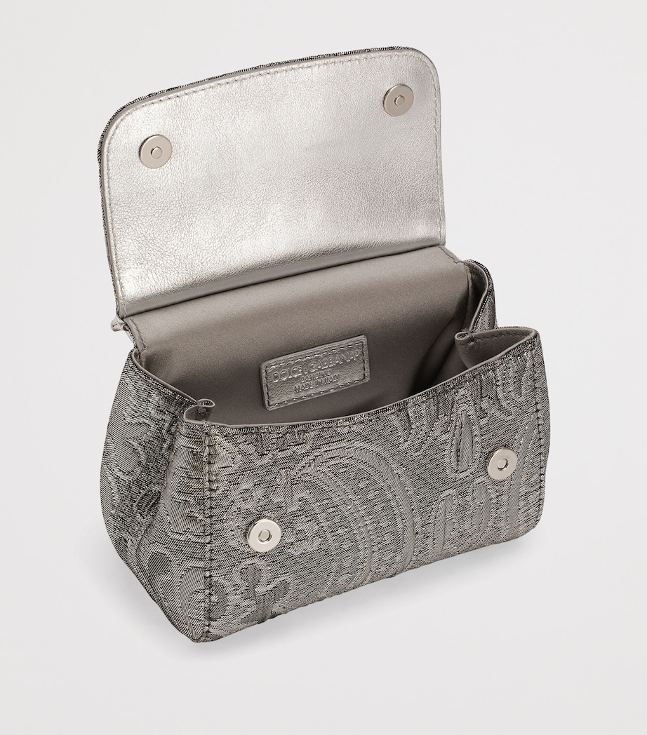 Embellished Top-Handle Bag 8D708SILVE Image 5