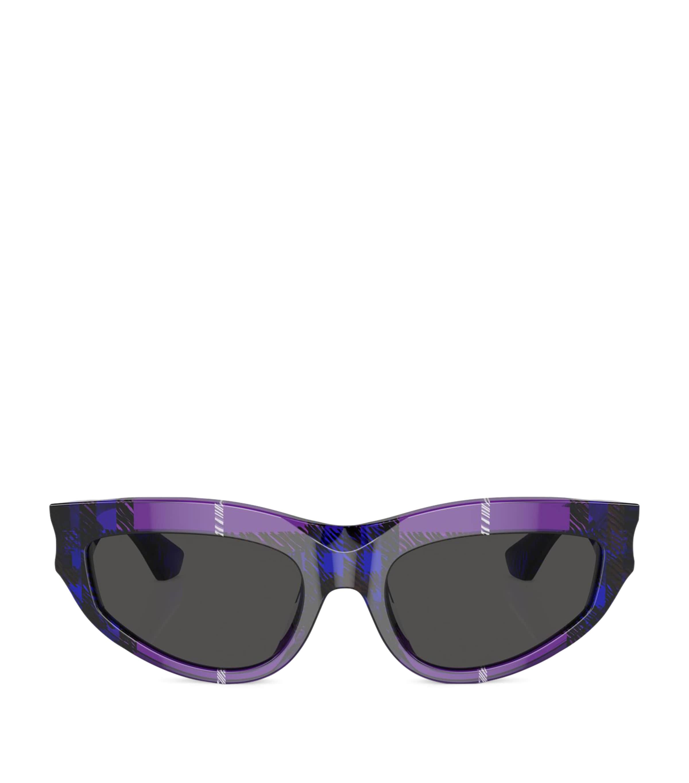 Burberry Acetate Be4425u Sunglasses In Purple