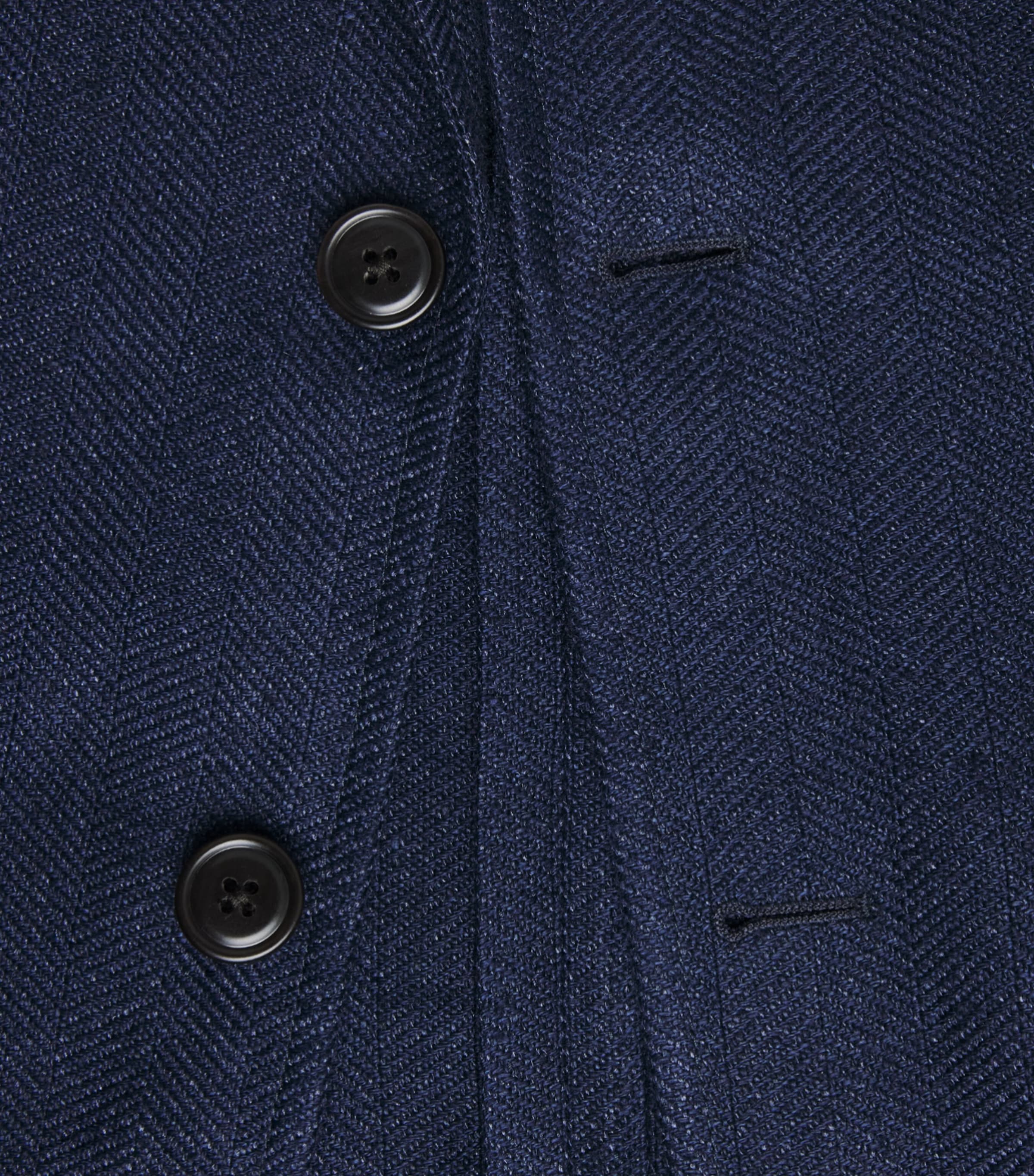 Polo Ralph Lauren Mens Wool Herringbone RL67 Blazer Navy Image 6