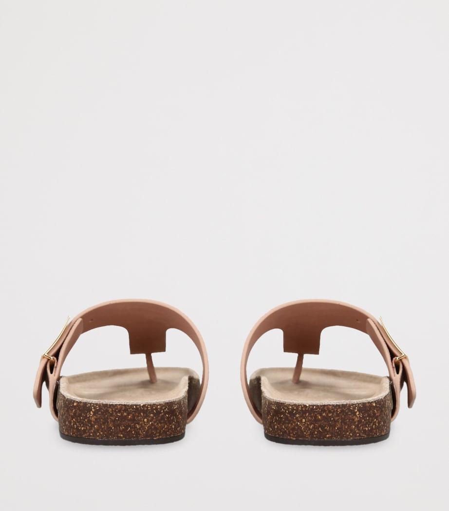 Tory Burch Leather Mellow Sandals Pale Pink Image 2