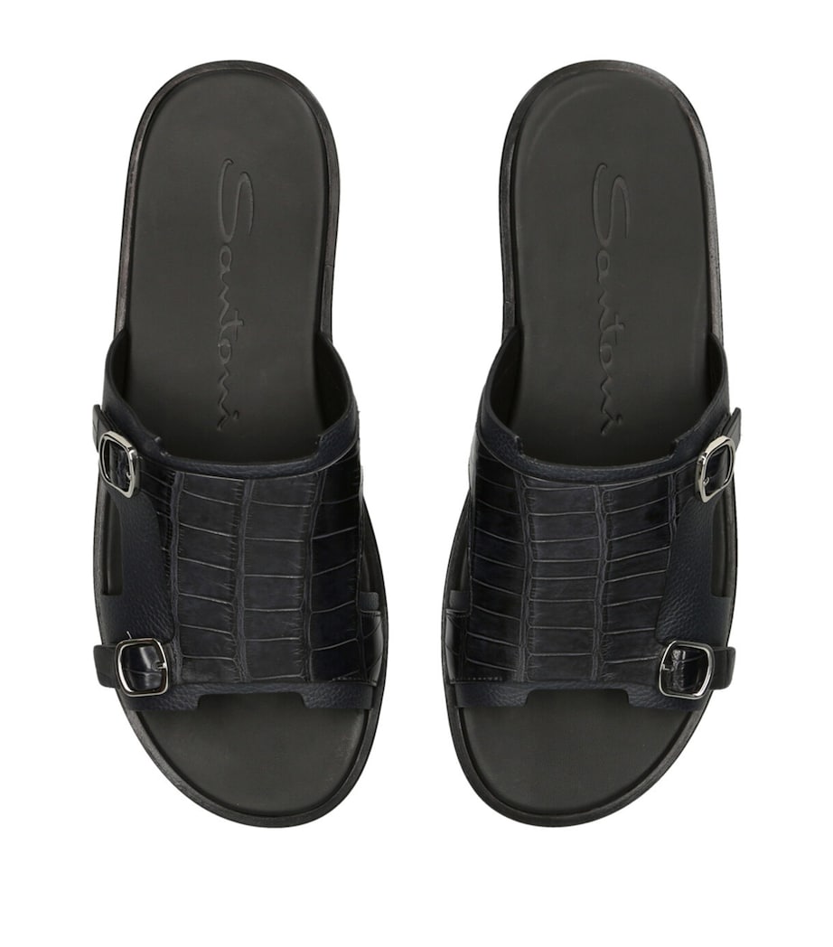 Crocodile Monk Sandals NAVY Image 4