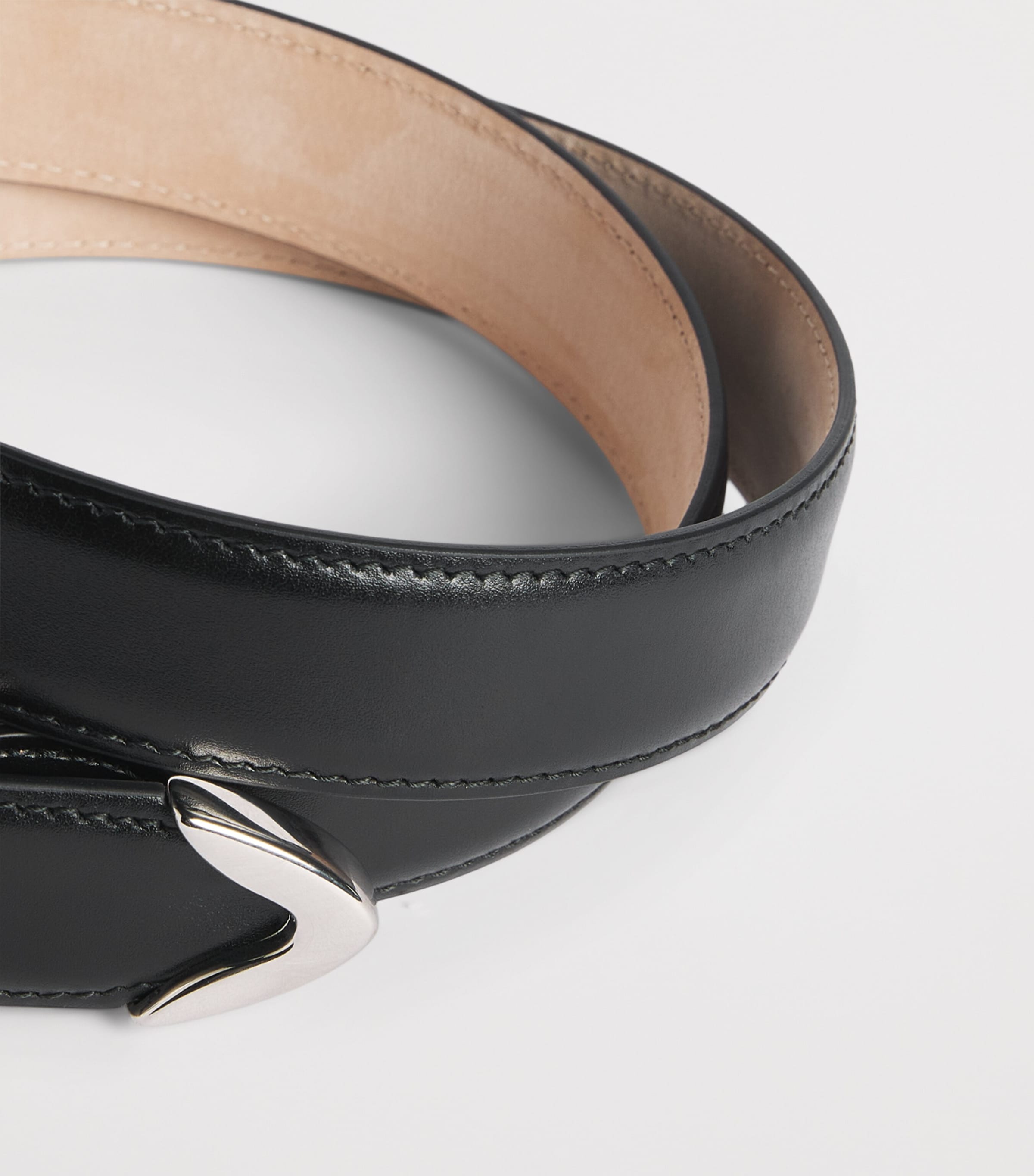 Khaite Leather Benny Belt Black Image 4