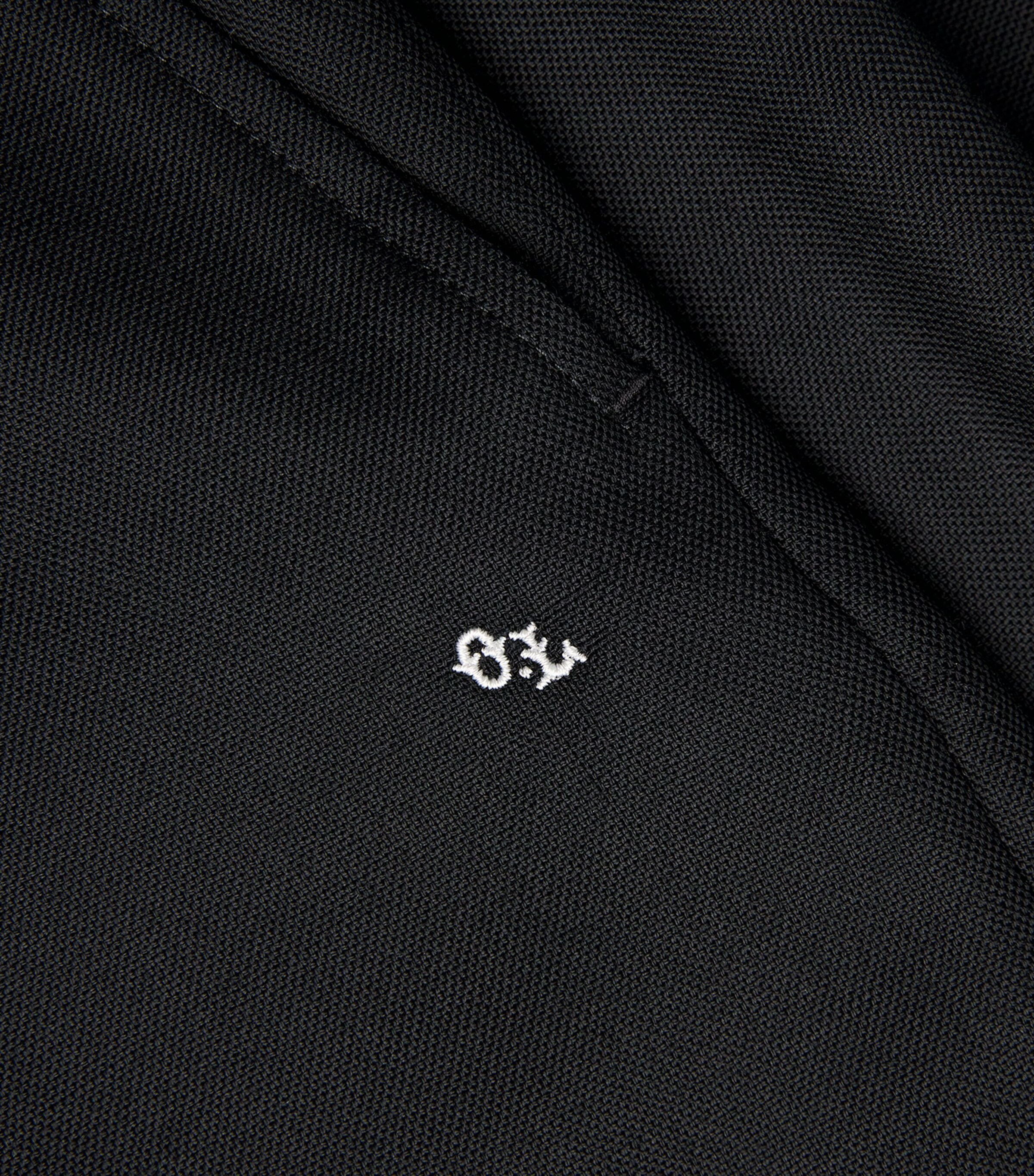 Our Legacy Mens Wool Borrowed Chino Wide-Leg Trousers Black Panama Wool Image 5