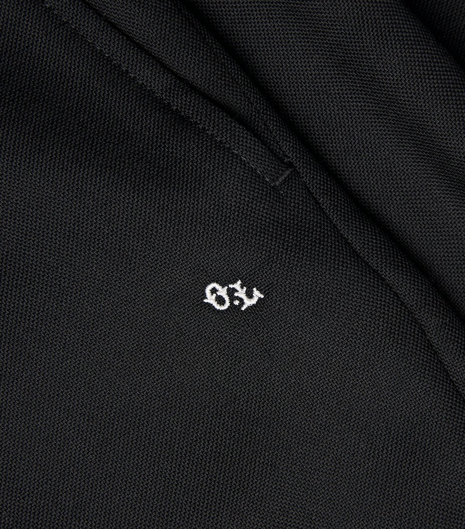 Wool Borrowed Chino Wide-Leg Trousers BLACK PANAMA WOOL Image 5