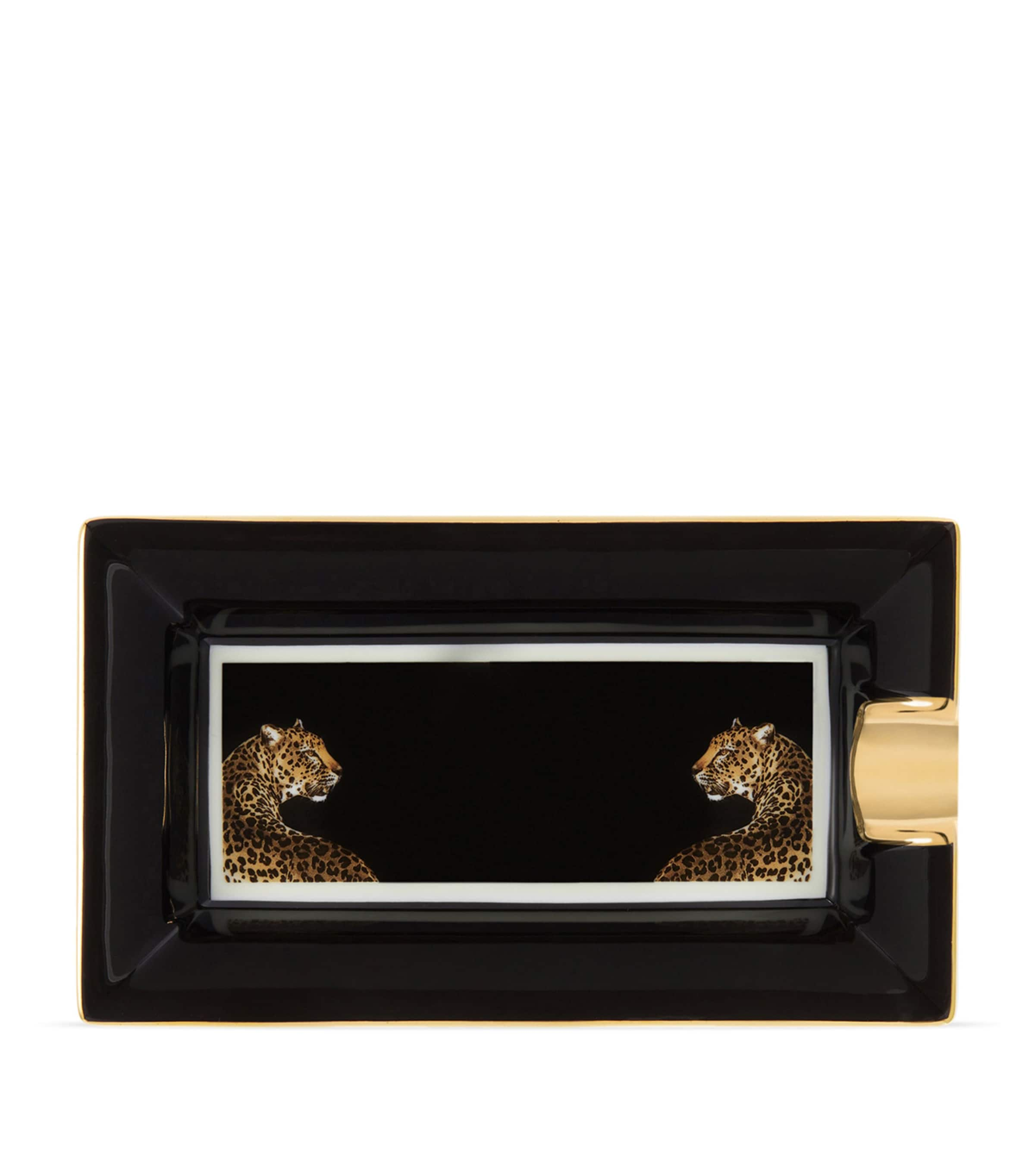 Shop Dolce & Gabbana Casa Porcelain Leopard Ashtray