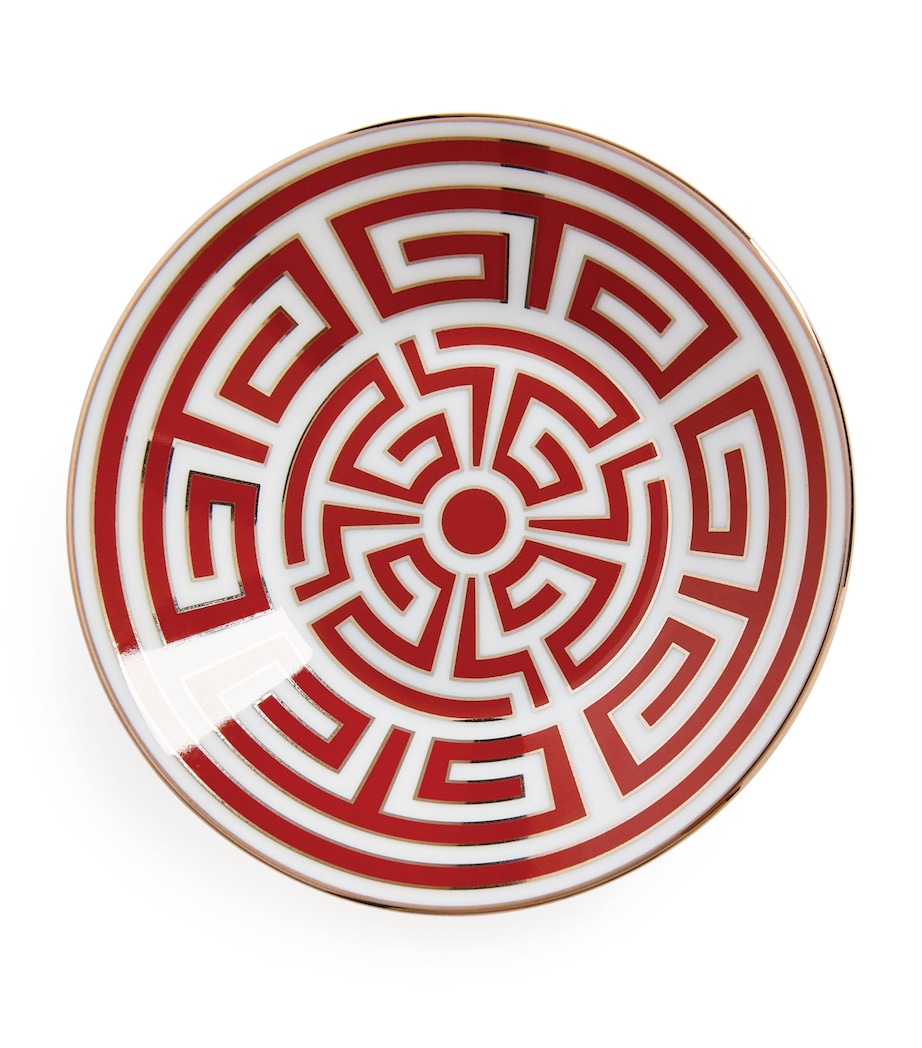 Porcelain Labirinto Scarlatto Espresso Saucer (11cm) G00125300 Image 2