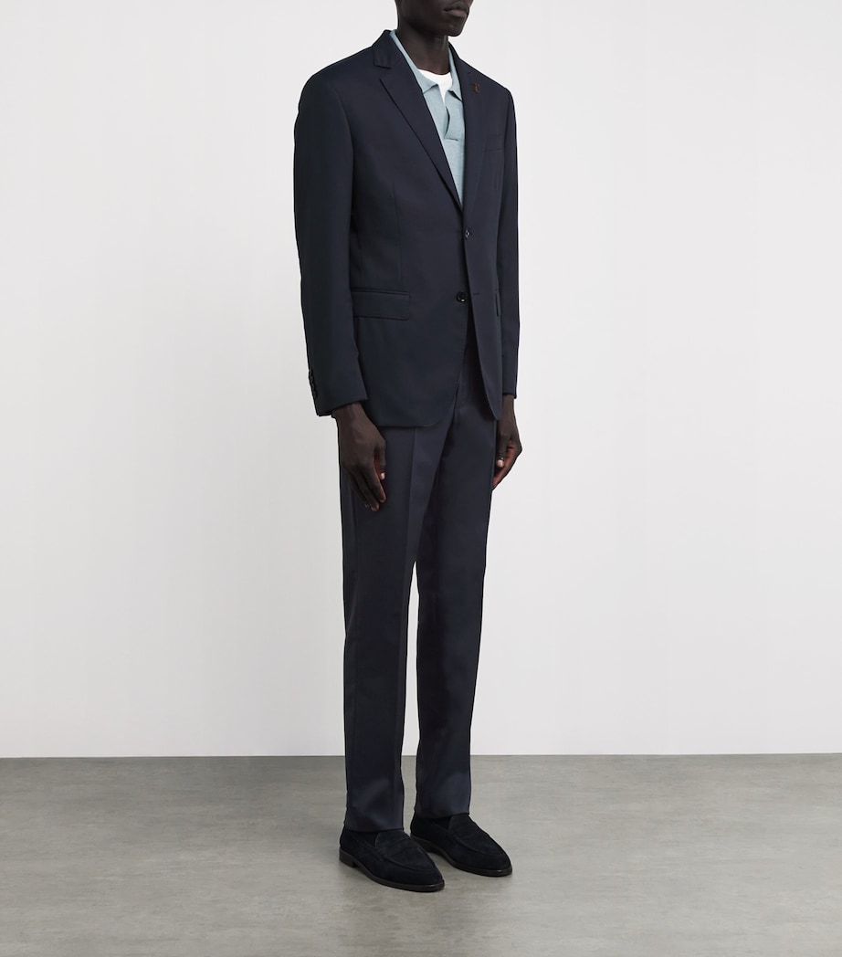Wool 2-Piece Suit NAVY01' Image 3