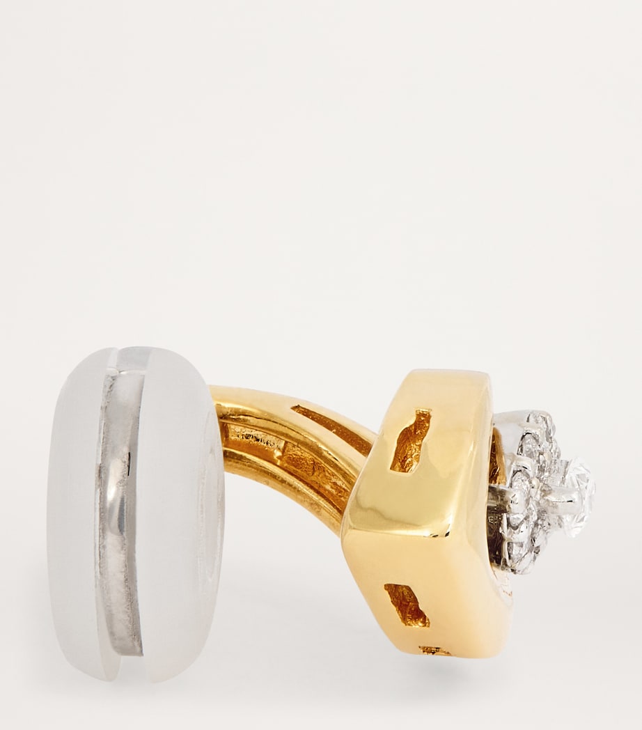 Yellow Gold and Diamond Whisper Ear Cuff YELLOW GOLD Image 4