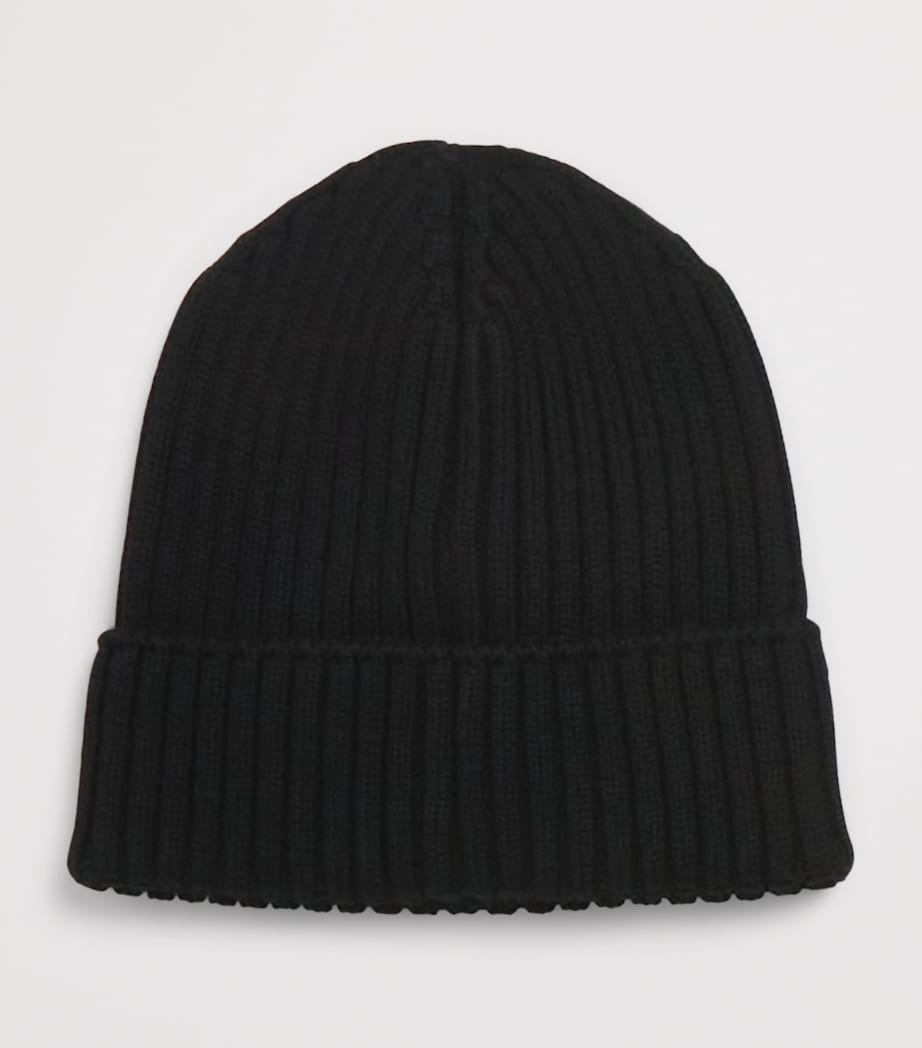 Moncler Enfant Virgin Wool Logo Beanie Image 2