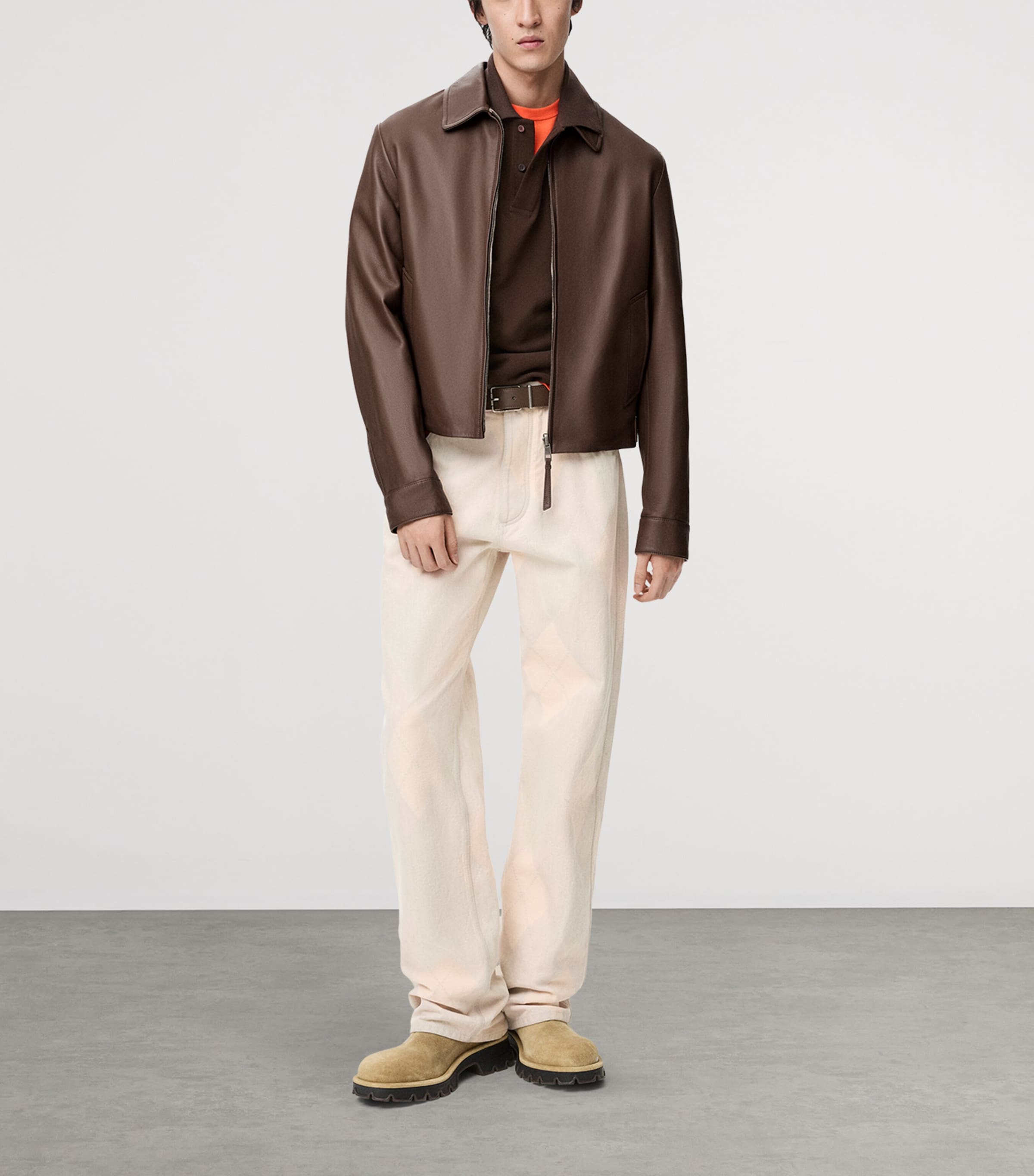 Reversible Leather Jacket TAUPE Image 2